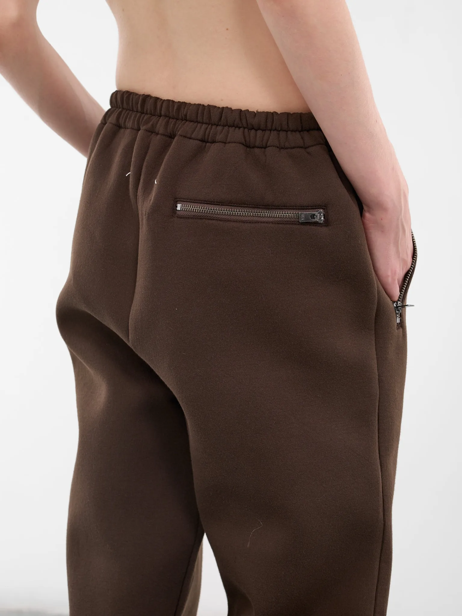 Brown Creased Taper Sweatpants (S50KA0692-M20131-143-BROWN) sold by lorenzo product image thumbnail 5