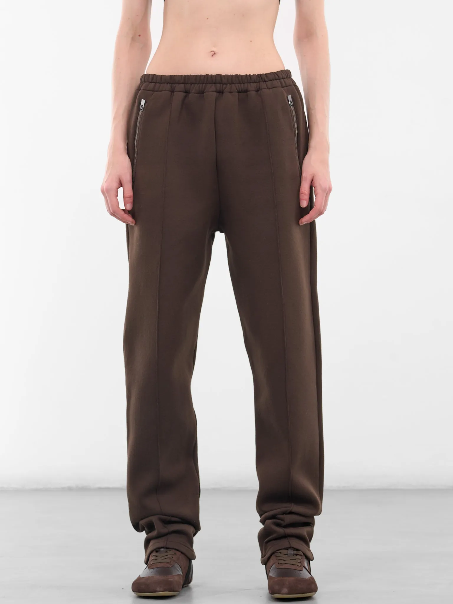 Brown Creased Taper Sweatpants (S50KA0692-M20131-143-BROWN) sold by lorenzo