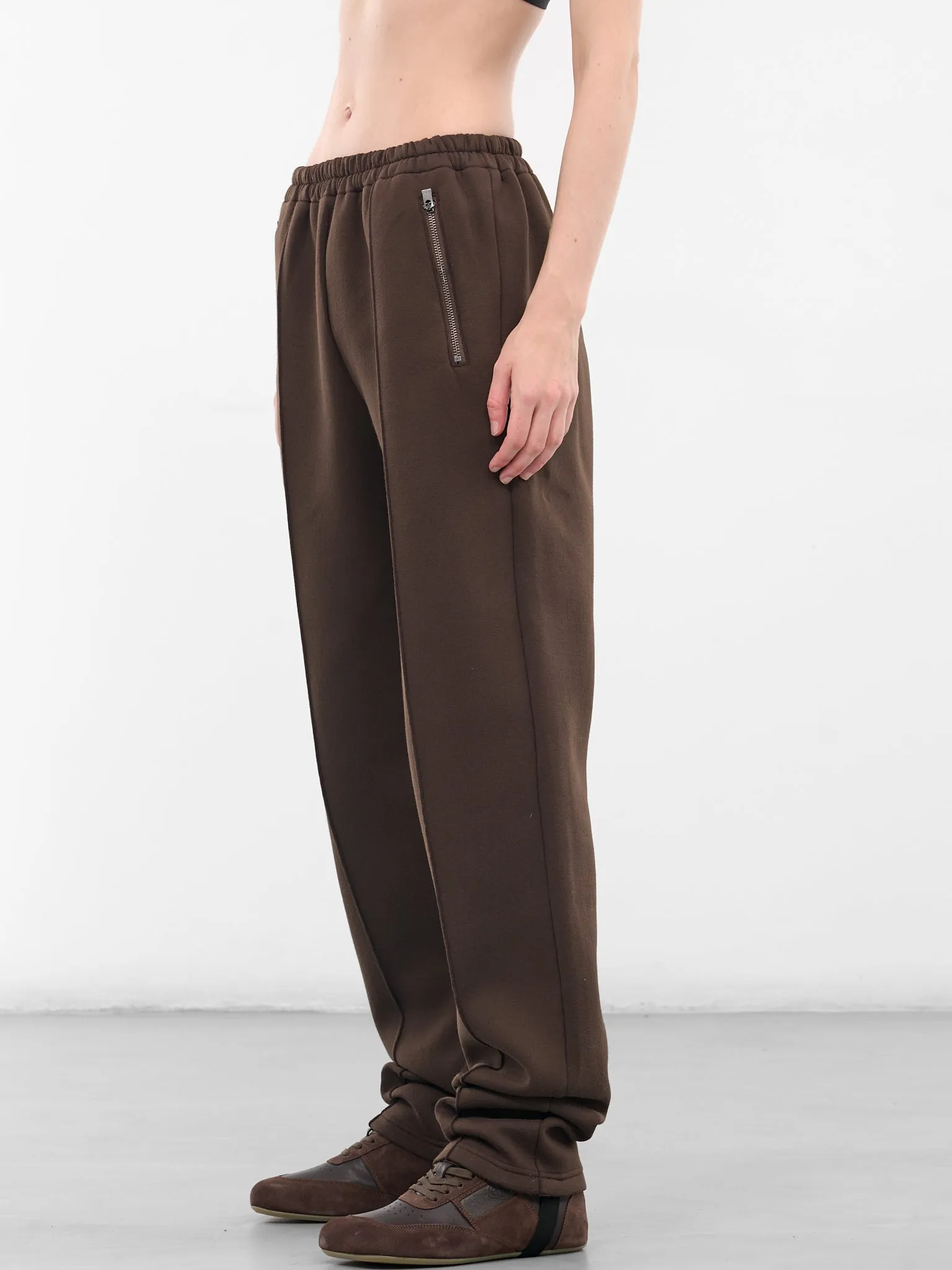 Brown Creased Taper Sweatpants (S50KA0692-M20131-143-BROWN) sold by lorenzo product image thumbnail 2