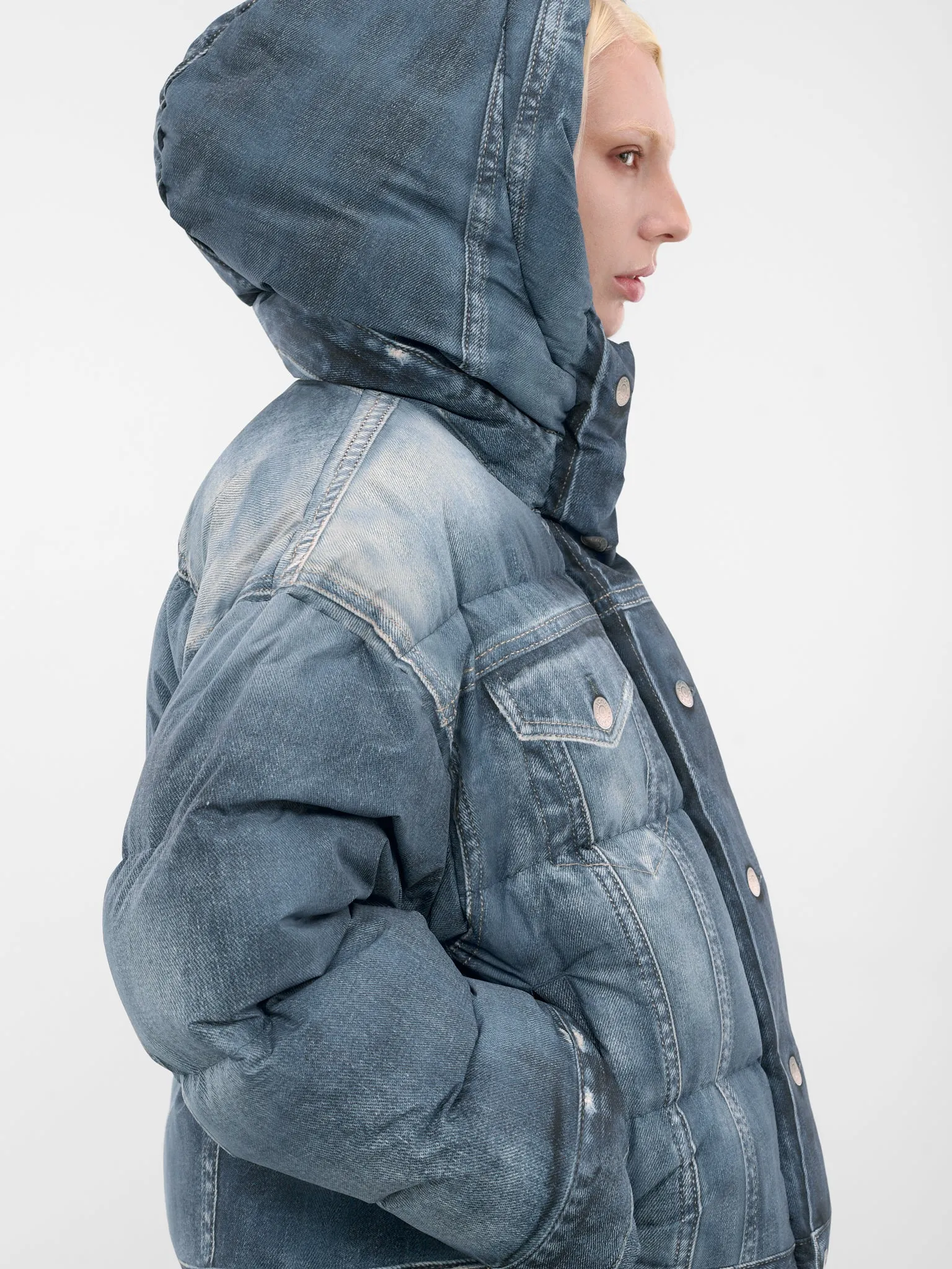 Trompe L'oeil Denim Puffer Jacket (FN-WN-OUTW001061-DENIM-BLUE) sold by lorenzo product image thumbnail 5