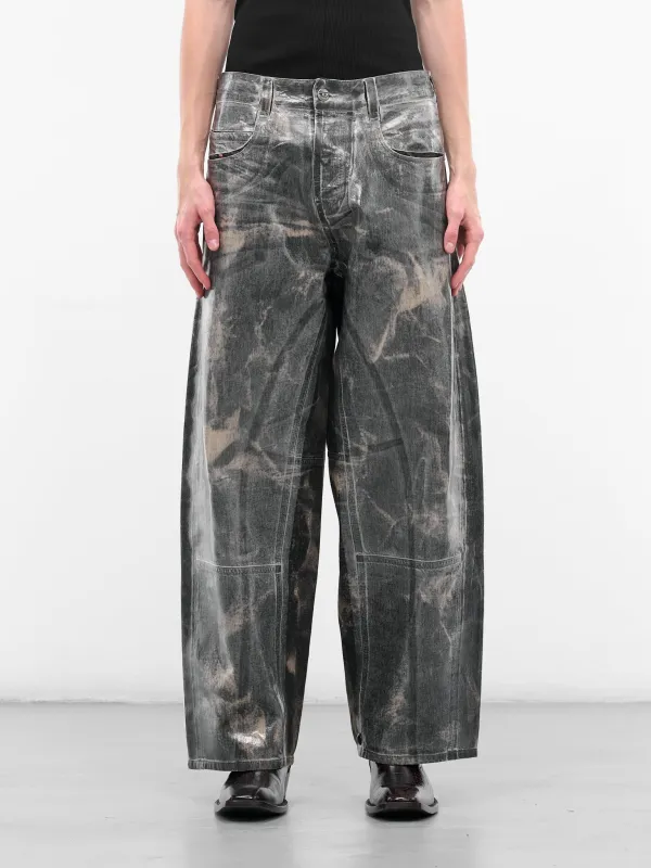 Black 1997 D-Enim-M Wide Jeans (A21607-007DP-02-BLACK) sold by lorenzo