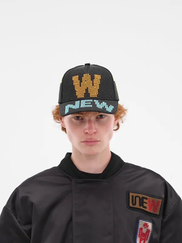 Black 3D Studded New Cap (9015-COMB-I-BLACK) sold by lorenzo