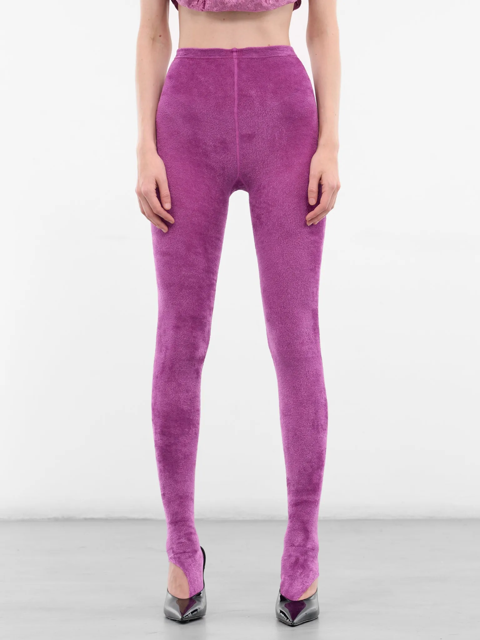 Keggs Purple Fuzzy Knit Leggings (KEGGS-PURPLE) sold by lorenzo