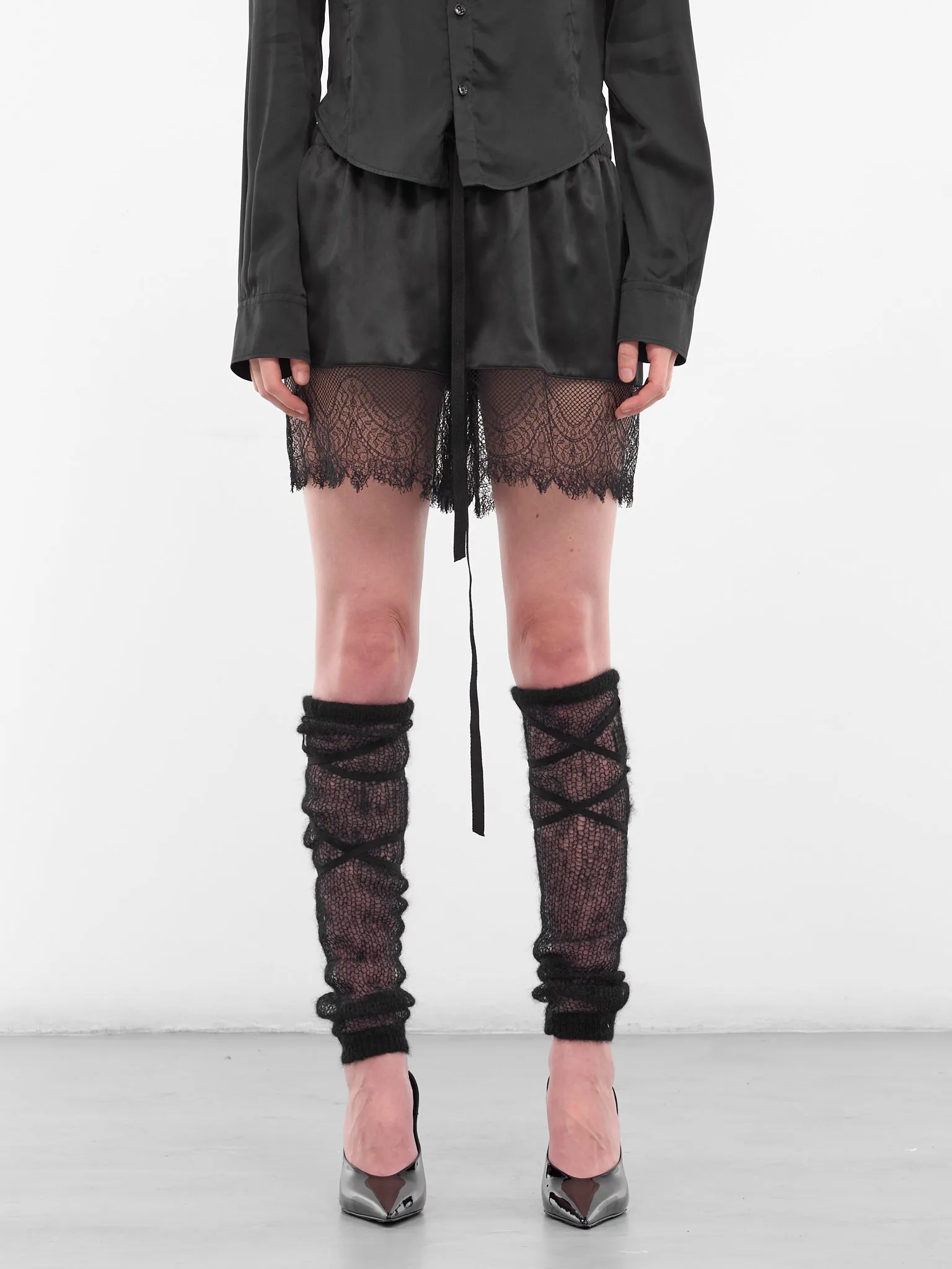 Black Blasius Knit Leg Warmers (B0013609-KN058-BLACK) sold by lorenzo