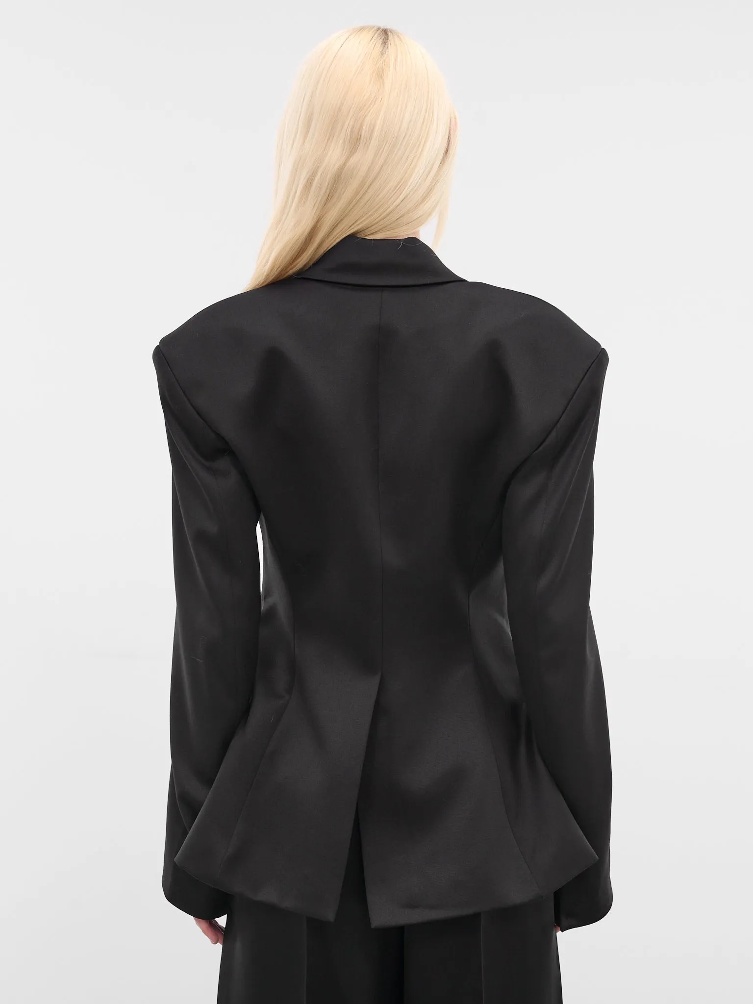 Black Wool Fangs Blazer (G6103-BLACK) sold by lorenzo product image thumbnail 3