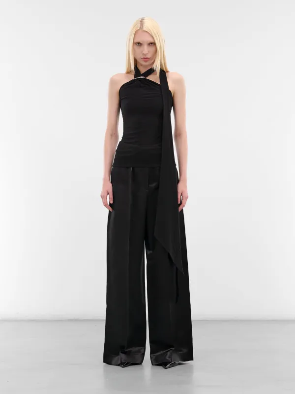 Black Claw Halter Scarf Top (G1204-BLACK) sold by lorenzo