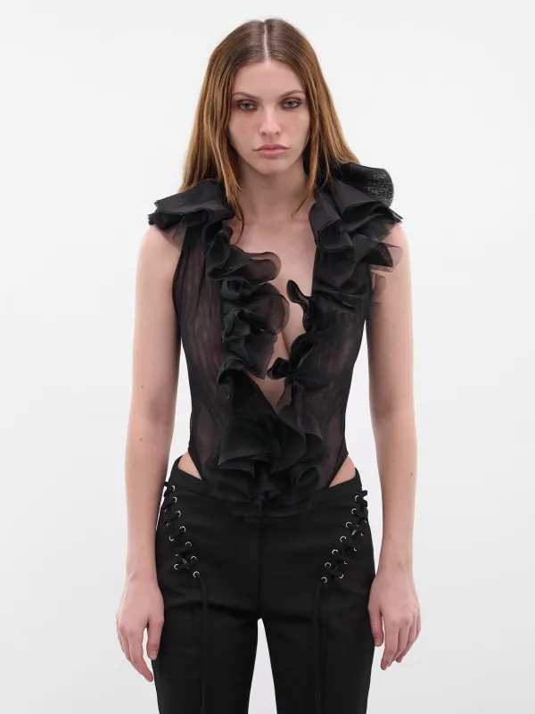 Black Earthly Desire Bodysuit (EARTHLY-DESIRE-BODYSUIT-BLACK) sold by lorenzo