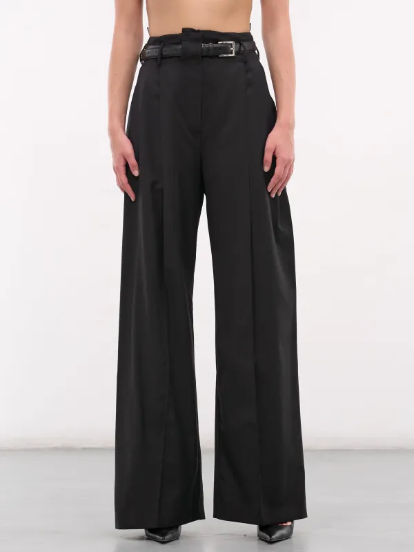 Black Peppo Wool Trousers (PA10BL-PEPPO-BLACK) sold by lorenzo
