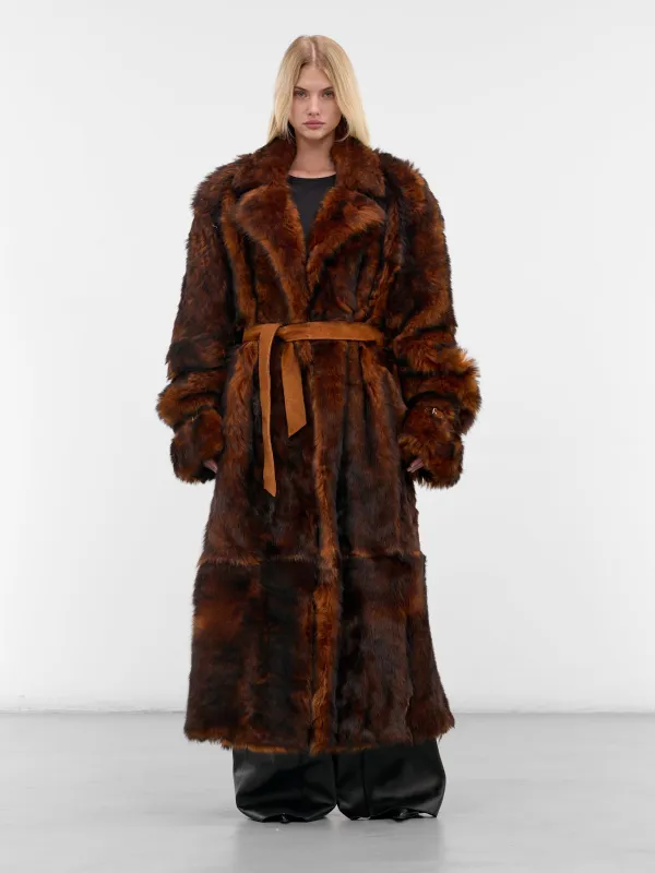 Camel Amalia Lambskin Fur Coat (JA07BR-AMALIA-CAMEL-BROWN) sold by lorenzo