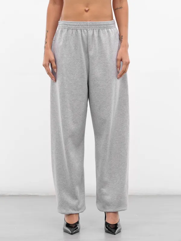 Gray Melange Cotton Sweatpants (PANTS-05-GREY) sold by lorenzo