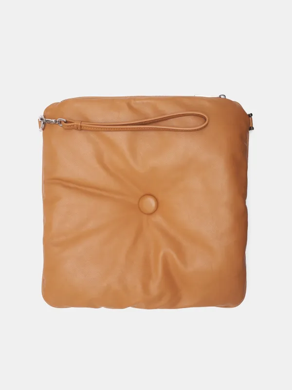 Camel Leather Biche Cushion Bag (BICHE-CAMEL) sold by lorenzo