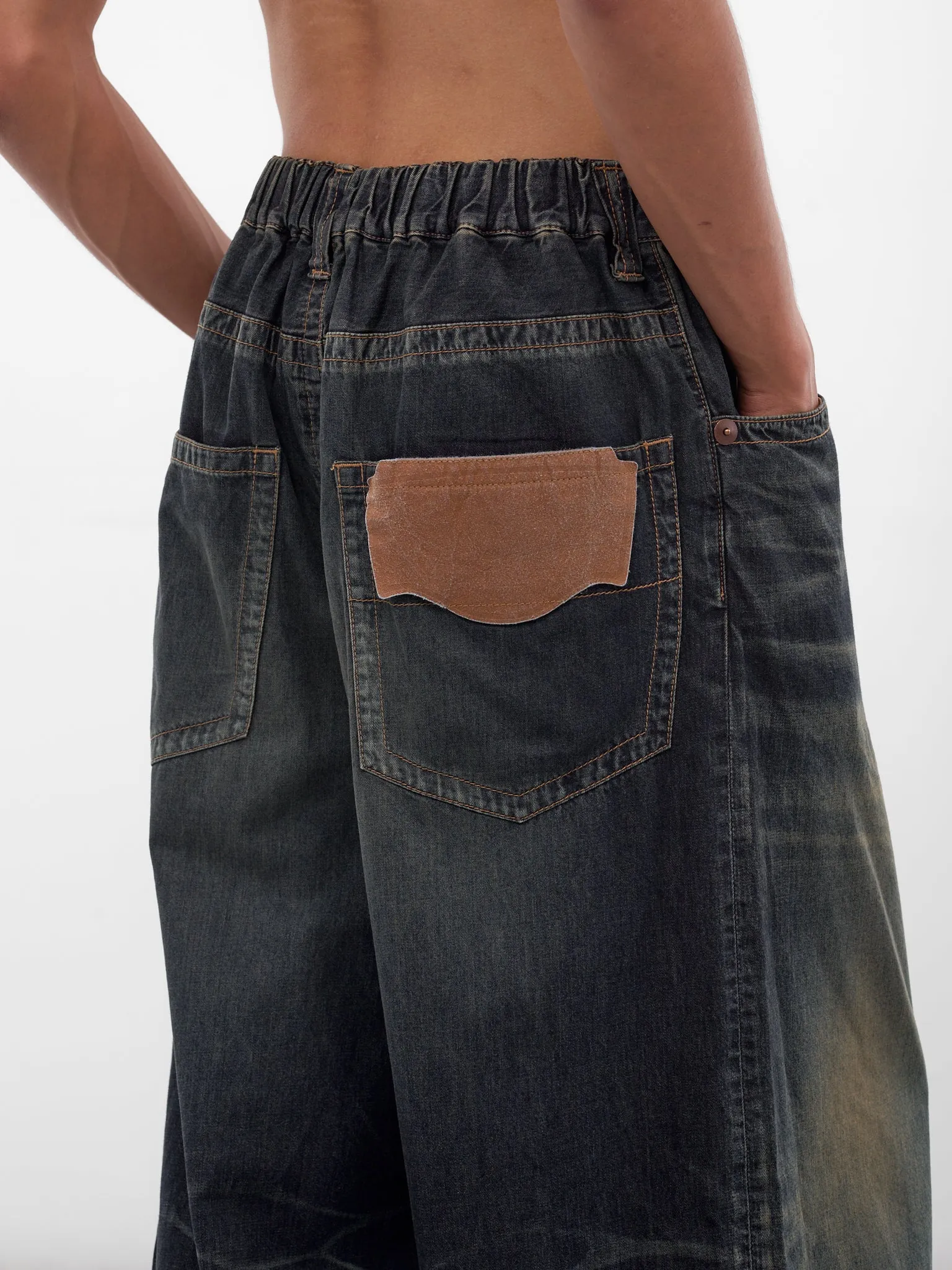 Indigo Baggy Denim Jeans (J15PT123-INDIGO) sold by lorenzo product image thumbnail 5
