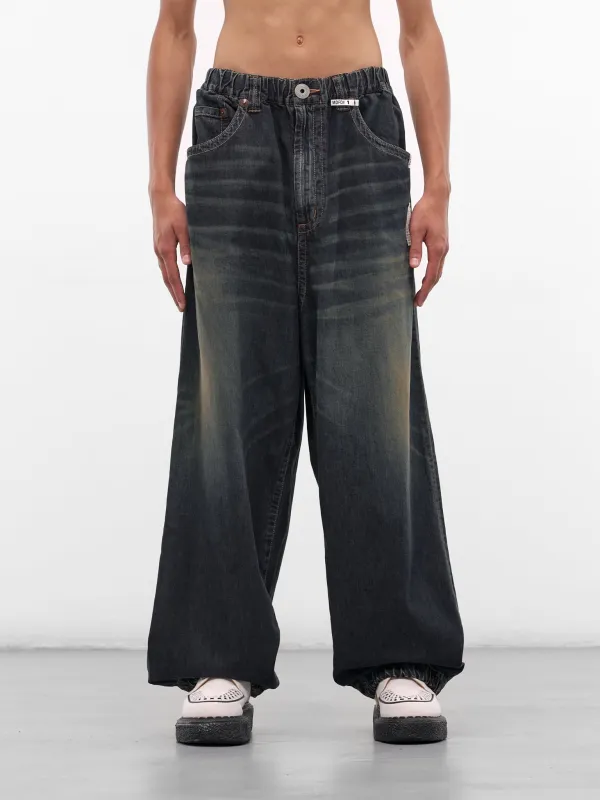 Indigo Baggy Denim Jeans (J15PT123-INDIGO) sold by lorenzo