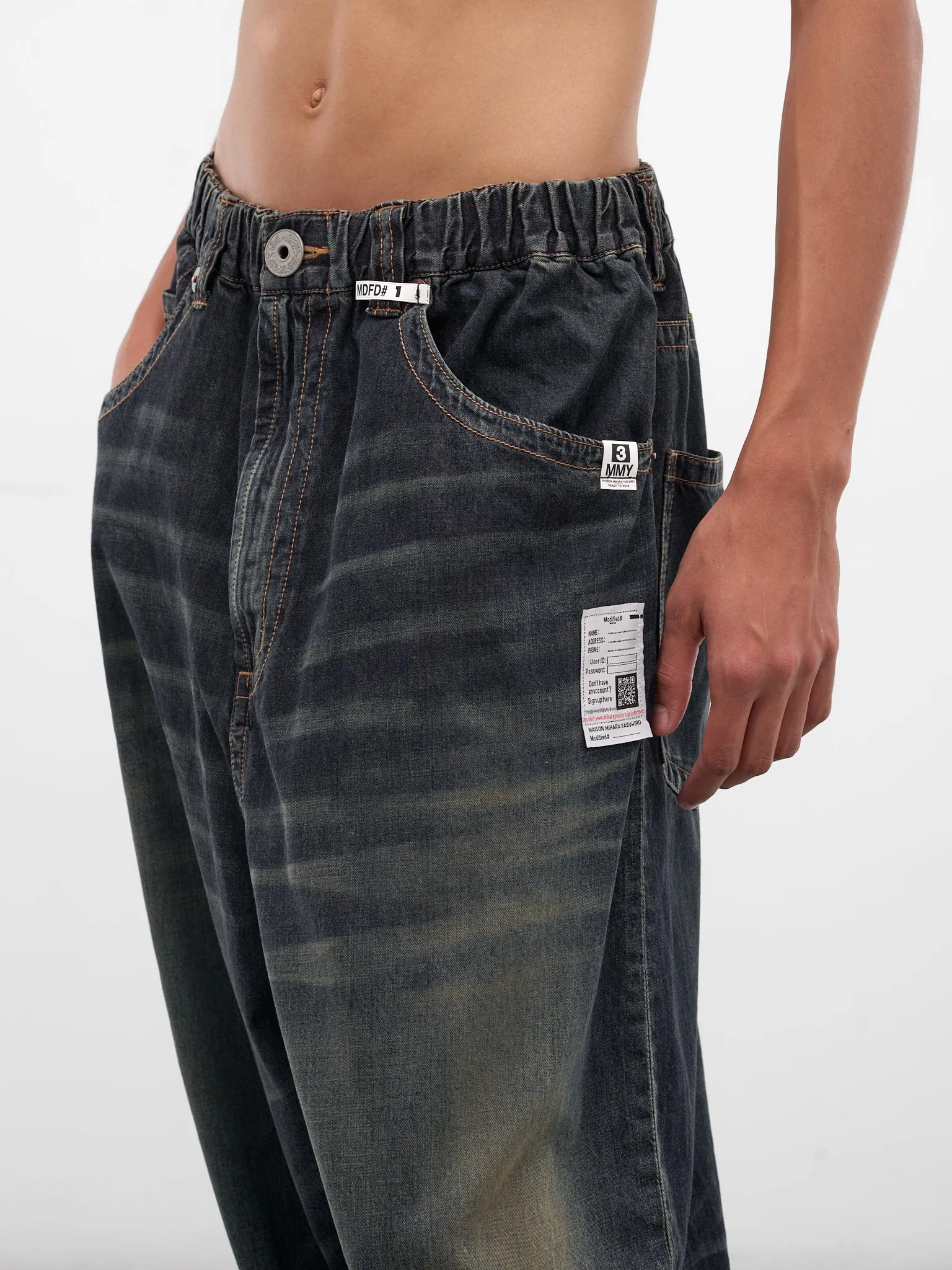 Indigo Baggy Denim Jeans (J15PT123-INDIGO) sold by lorenzo product image thumbnail 4