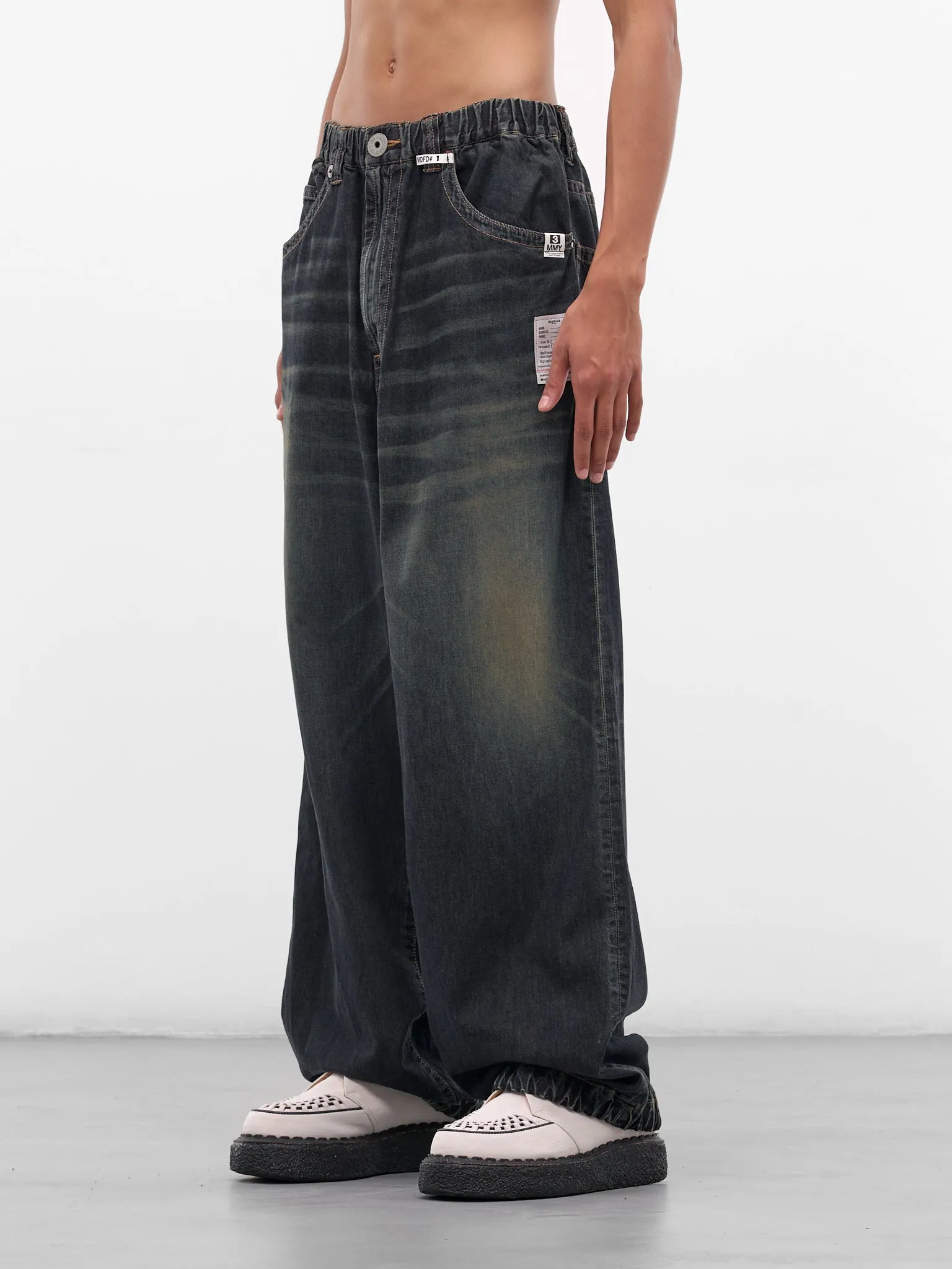 Indigo Baggy Denim Jeans (J15PT123-INDIGO) sold by lorenzo product image thumbnail 2