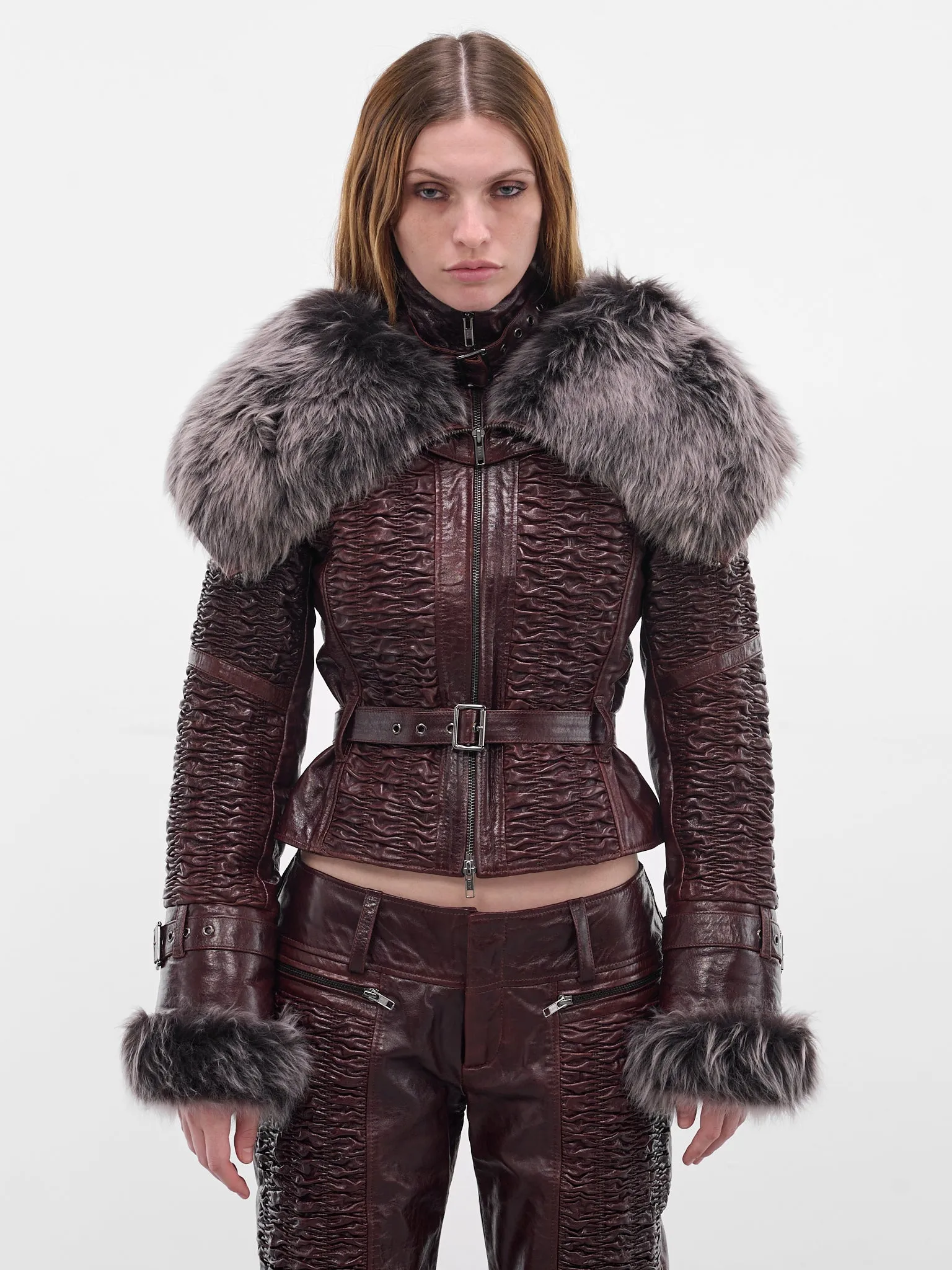 Brown SMK Lamb Leather Jacket (SMKJA0BR-BROWN) sold by lorenzo