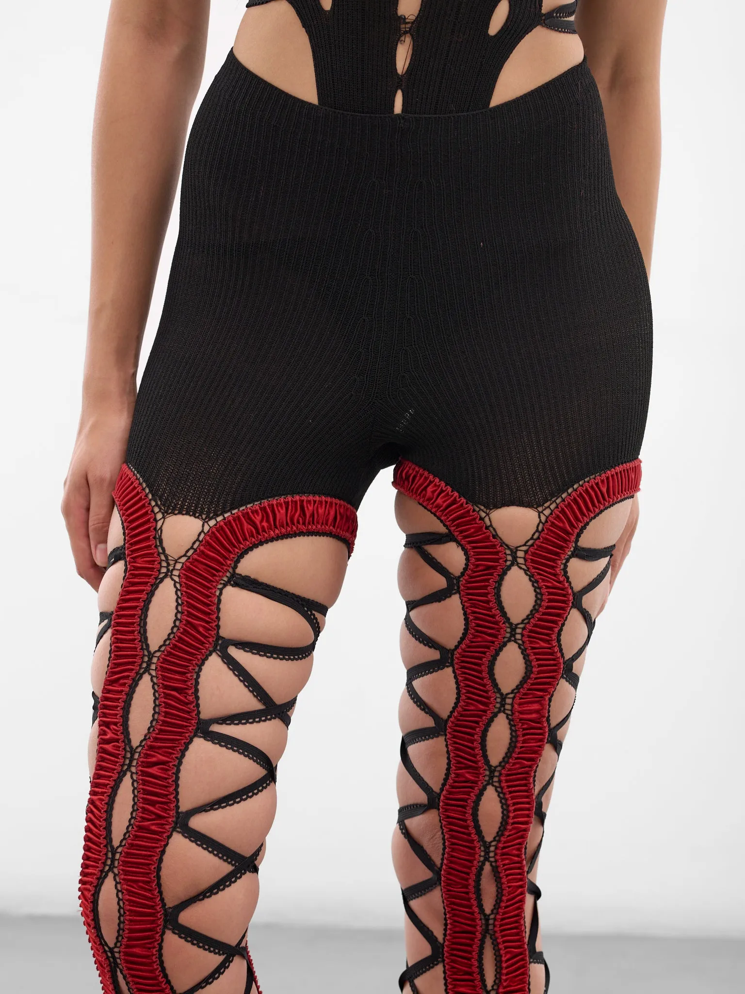 Black Shibari Knit Shorts Tights (SHIBARI-TIGHTS-AMBER-BLACK) sold by lorenzo product image thumbnail 4