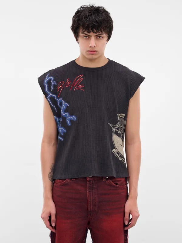 Black Bloody Rose Chopper Tank (BLOODY-ROSE-CHOPPER-BLACK) sold by lorenzo