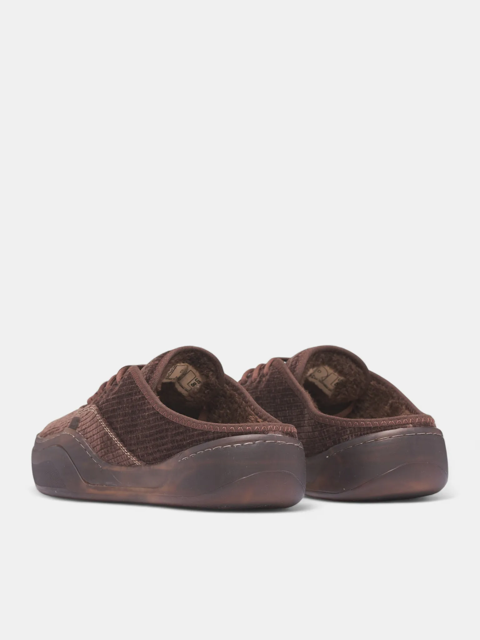 Brown Corduroy Skater Camino Sneakers (ERL11SH07-MUD) sold by lorenzo product image thumbnail 5
