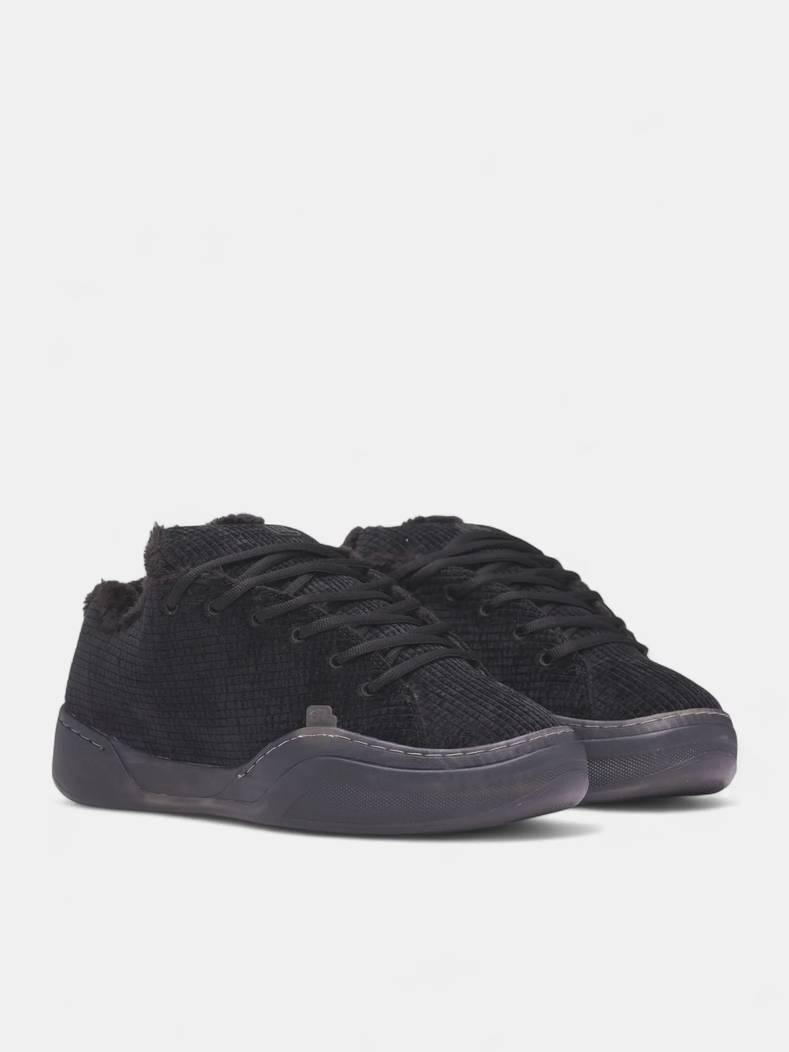 Black Corduroy Skater Vamp Sneakers (ERL11SH01-PIRATE-BLACK) sold by lorenzo product image thumbnail 2