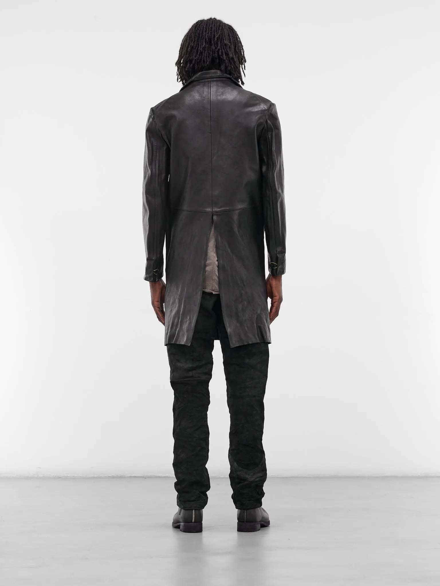 Black Horse Leather Short Coat (GT2-BLACK) sold by lorenzo product image thumbnail 3