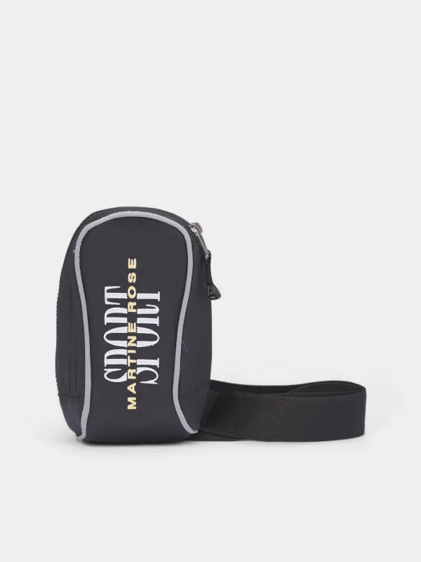 Martine Rose x Nike Black Crossbody Bag (HV6891-010-BLACK-GREY-GOLD) sold by lorenzo
