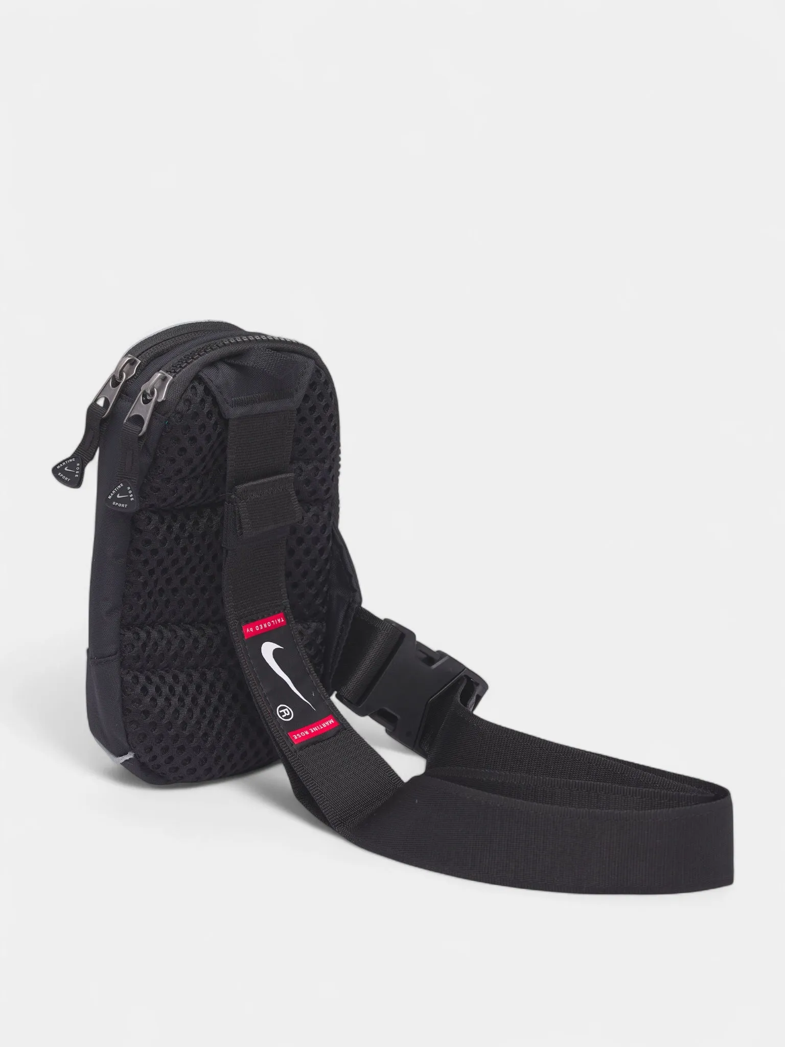 Martine Rose x Nike Black Crossbody Bag (HV6891-010-BLACK-GREY-GOLD) sold by lorenzo product image thumbnail 2