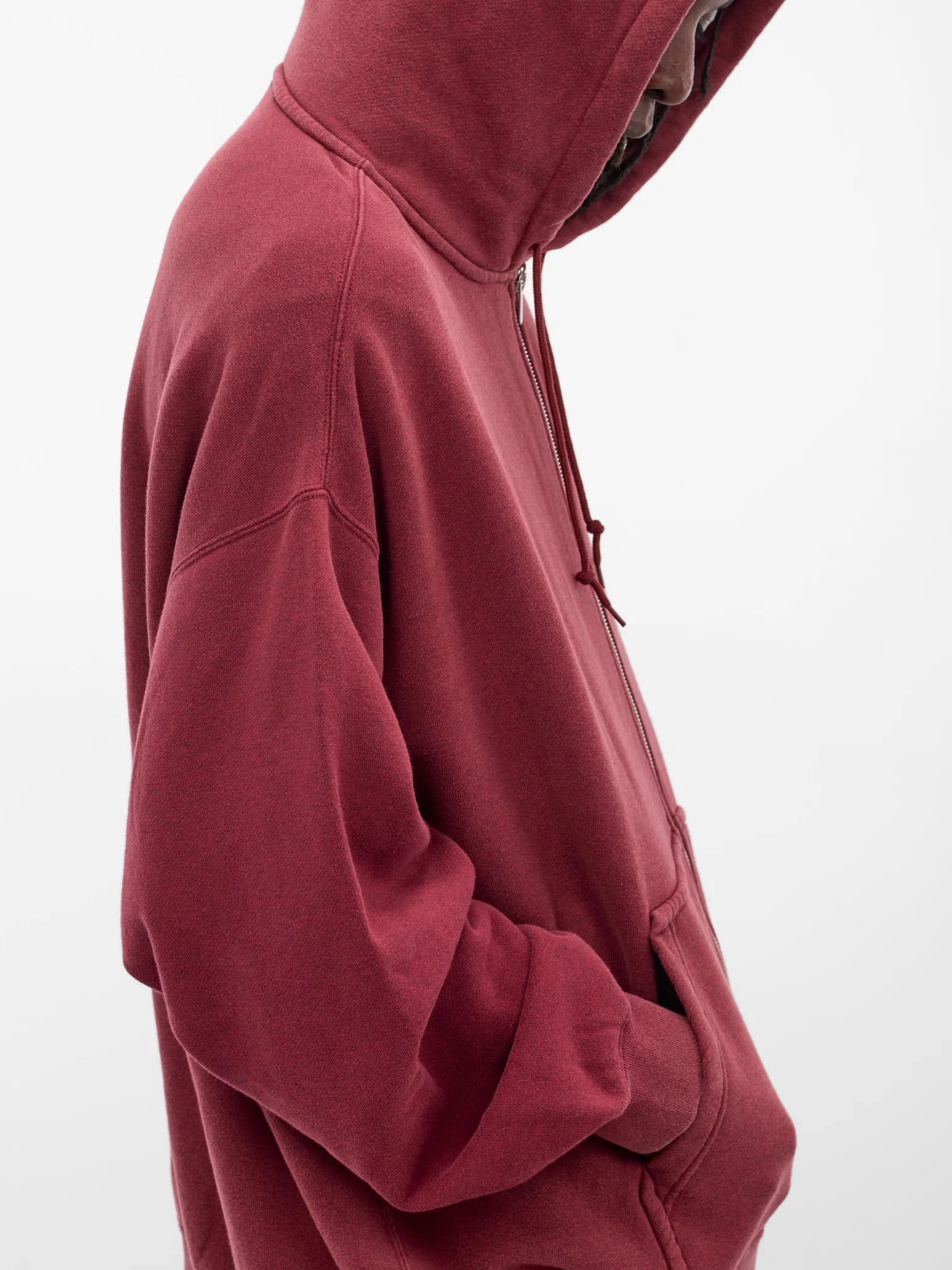 Martine Rose x Nike Oversized Hoodie (HM9026-13-CRIMSON-HTR-WHITE) sold by lorenzo product image thumbnail 4
