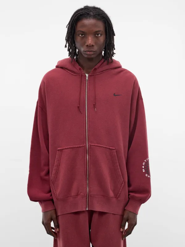 Martine Rose x Nike Oversized Hoodie (HM9026-13-CRIMSON-HTR-WHITE) sold by lorenzo
