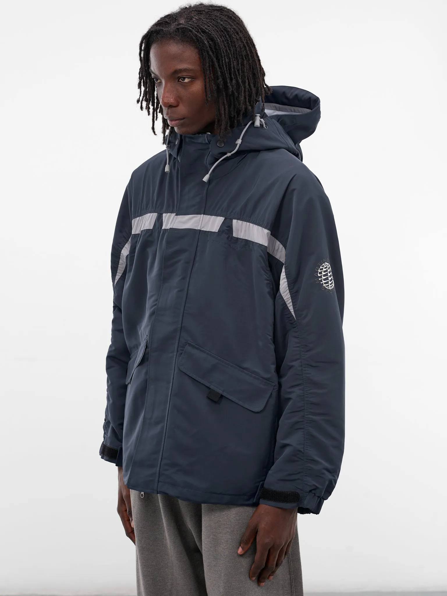 Martine Rose x Nike Parka Jacket (HM9035-478-ARMORY-NAVY-GREY) sold by lorenzo product image thumbnail 2