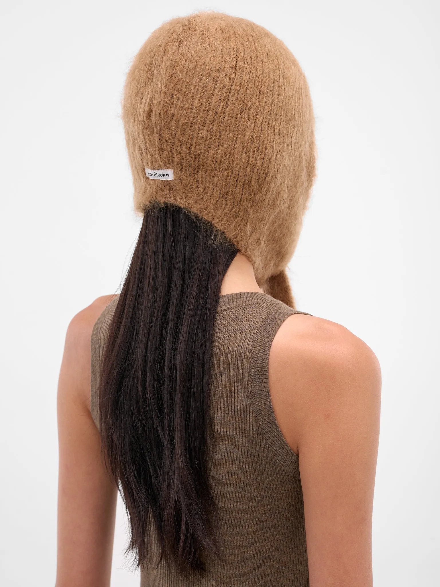 Beige Mohair Earflaps Cap (FN-UX-ACCS000195-CLAY-BEIGE) sold by lorenzo product image thumbnail 4
