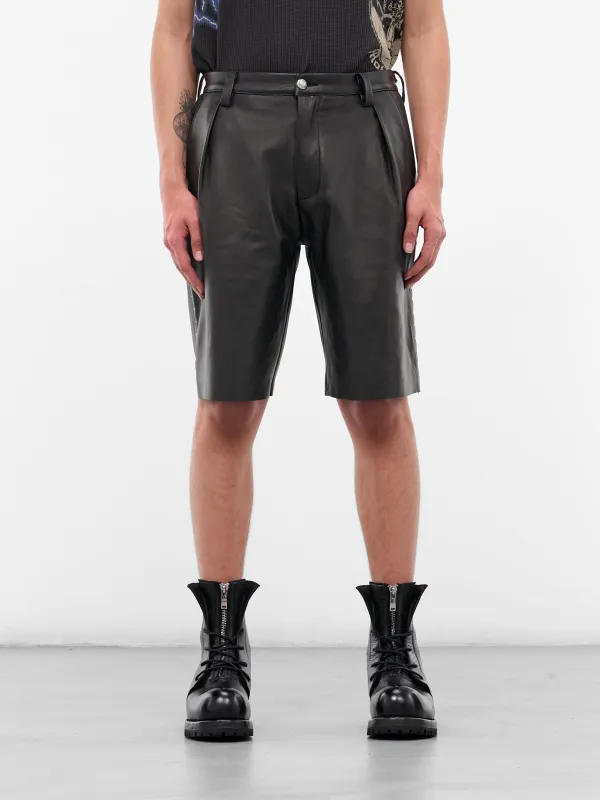 Black Business Leather Shorts (BUSINESS-SHORT-BLACK) sold by lorenzo