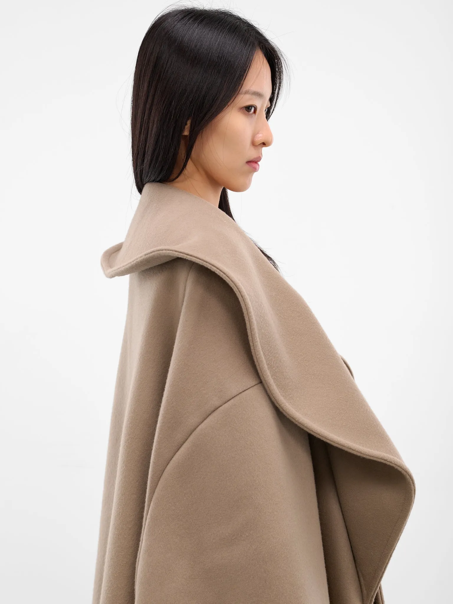 Wool-Cashmere Bambola Opera Coat (NP08-C001-DFWC-TAUPE) sold by lorenzo product image thumbnail 5