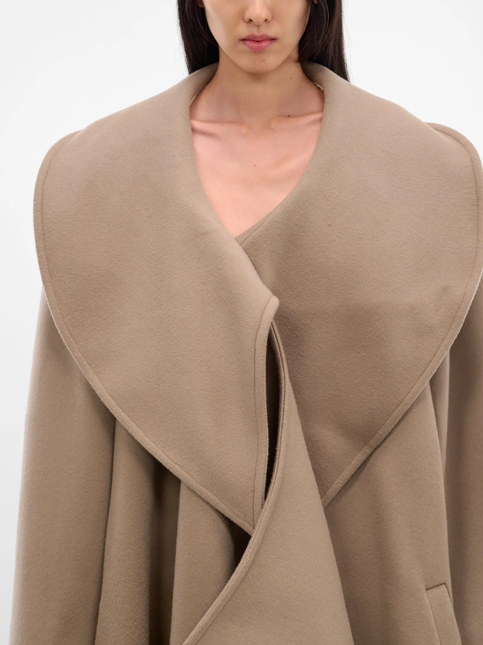 Wool-Cashmere Bambola Opera Coat (NP08-C001-DFWC-TAUPE) sold by lorenzo product image thumbnail 4