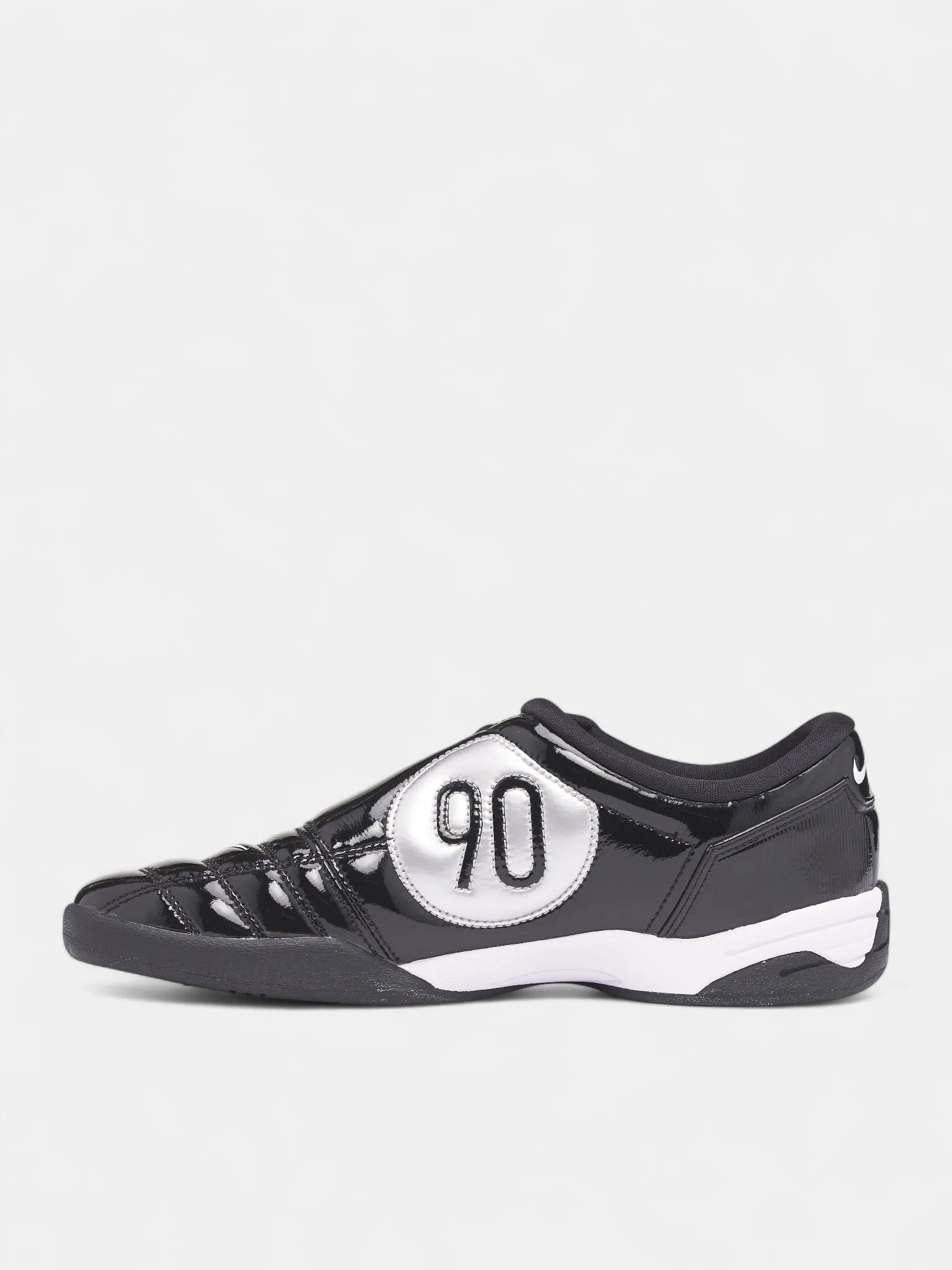 Black Glossy Total 90 Sneakers (HJ9351-001-BLACK-WHITE-SILVER) sold by lorenzo product image thumbnail 3