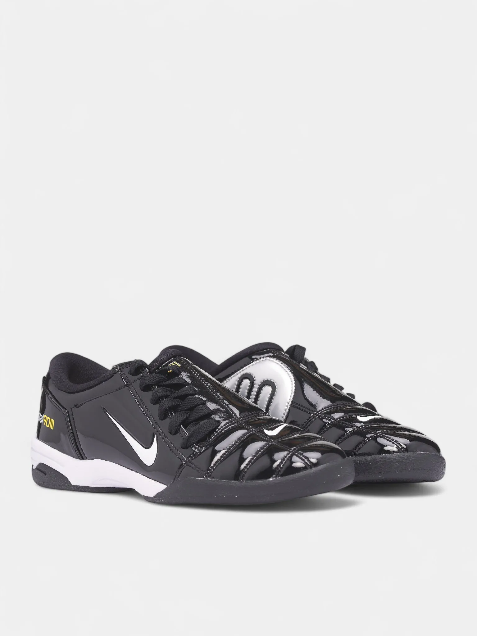 Black Glossy Total 90 Sneakers (HJ9351-001-BLACK-WHITE-SILVER) sold by lorenzo product image thumbnail 2