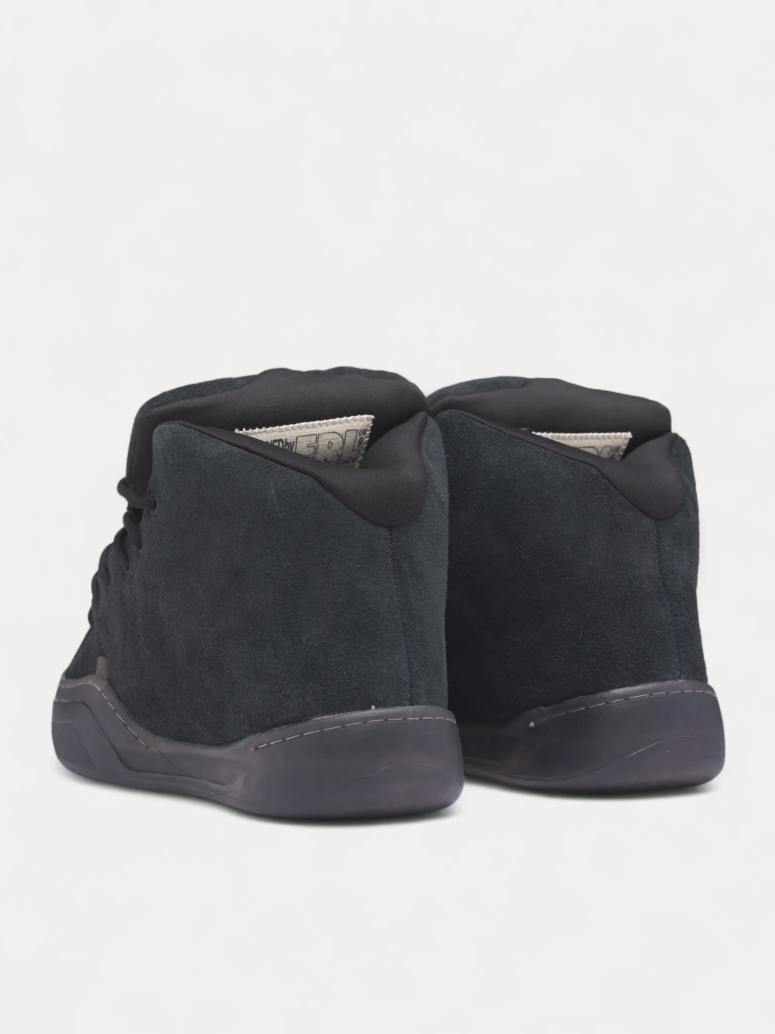 Black Suede Mid Skater Sneakers (ERL11SH05-PIRATE-BLACK) sold by lorenzo product image thumbnail 5