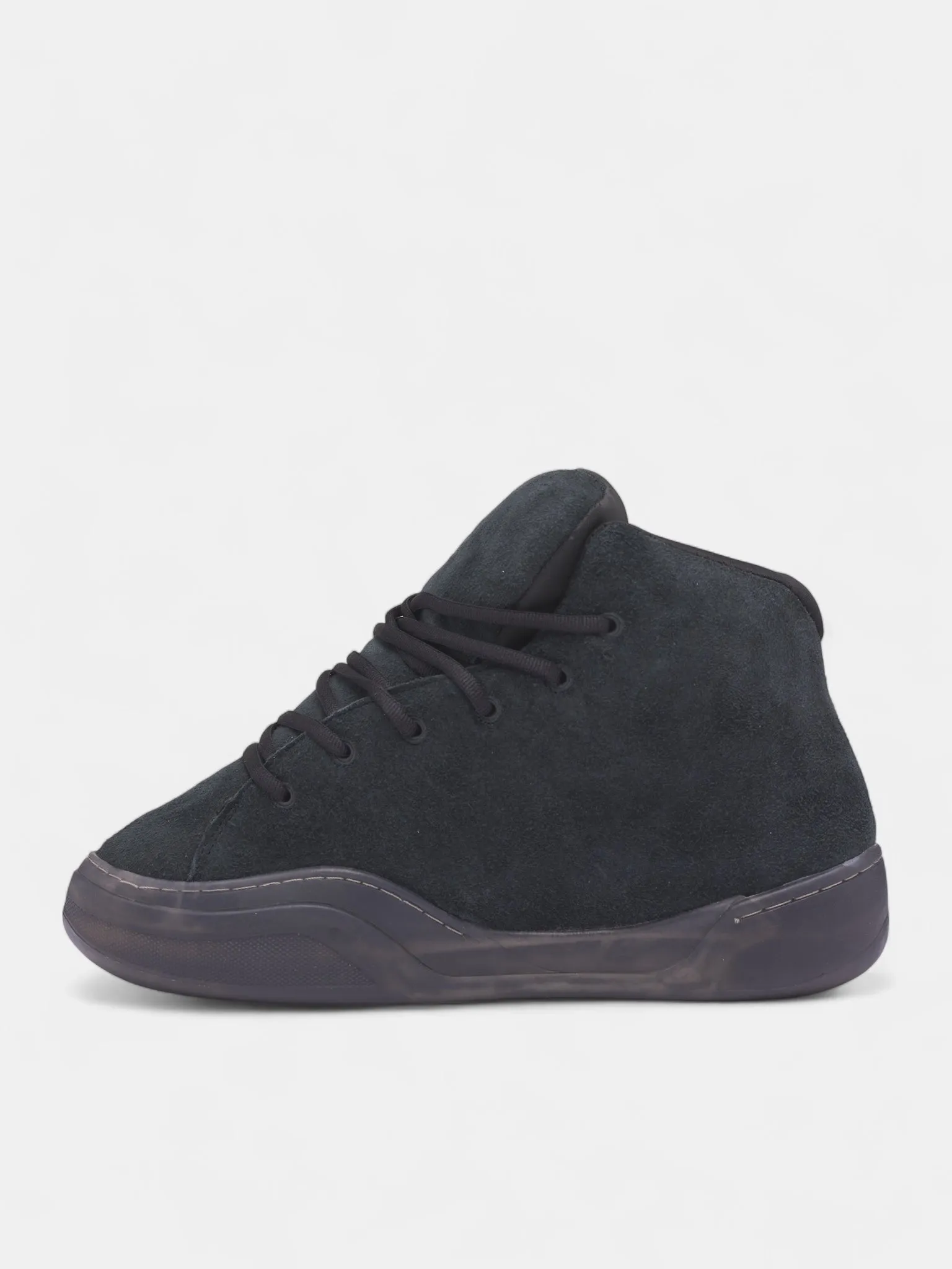 Black Suede Mid Skater Sneakers (ERL11SH05-PIRATE-BLACK) sold by lorenzo product image thumbnail 3