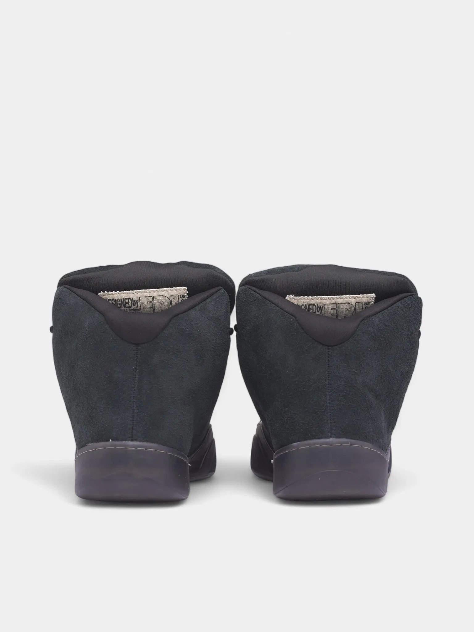 Black Suede Mid Skater Sneakers (ERL11SH05-PIRATE-BLACK) sold by lorenzo product image thumbnail 4