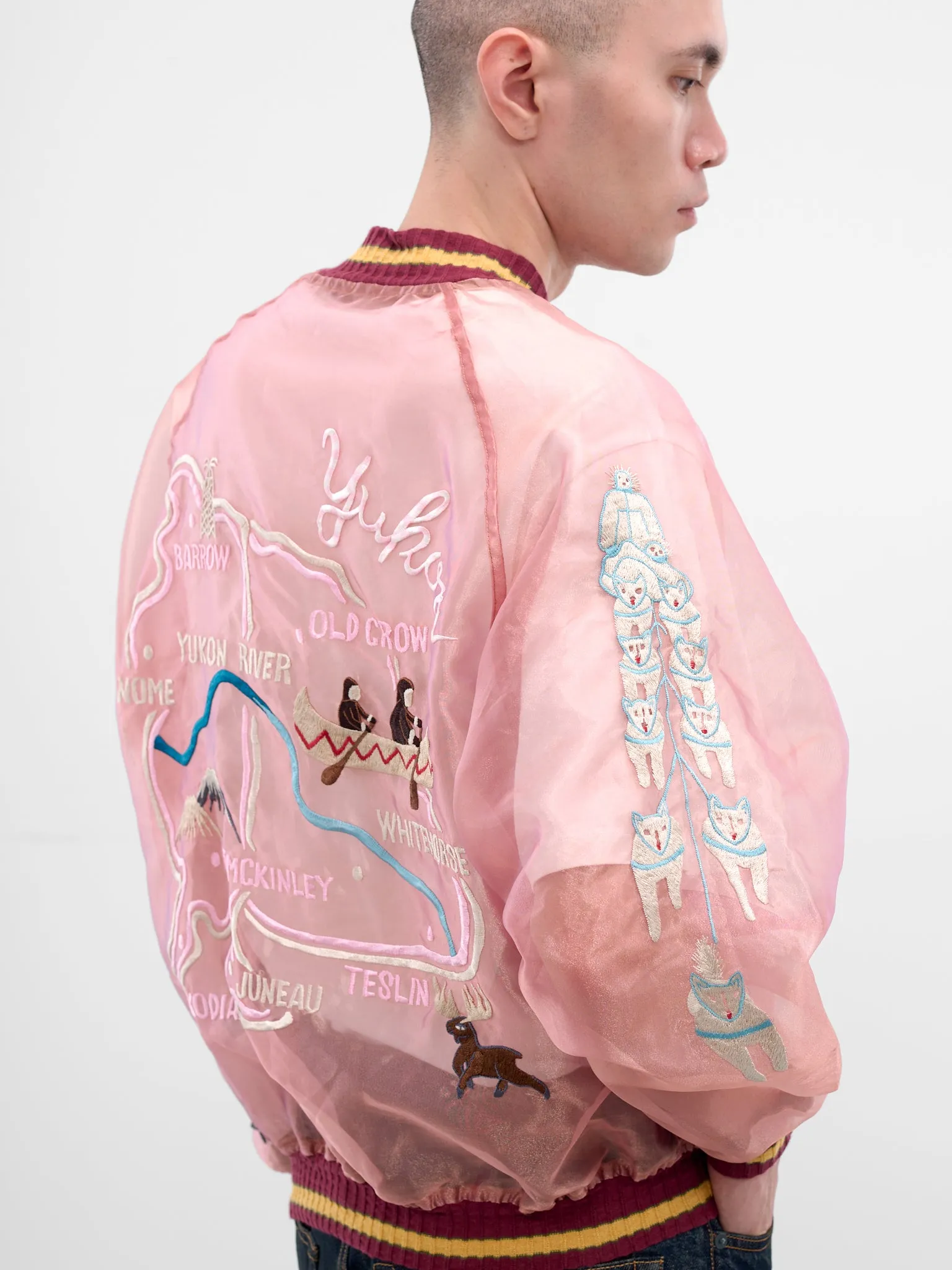 Sheer Yukon River Souvenir Jacket (K2509LJ075-LIGHT-ORANGE) sold by lorenzo product image thumbnail 5