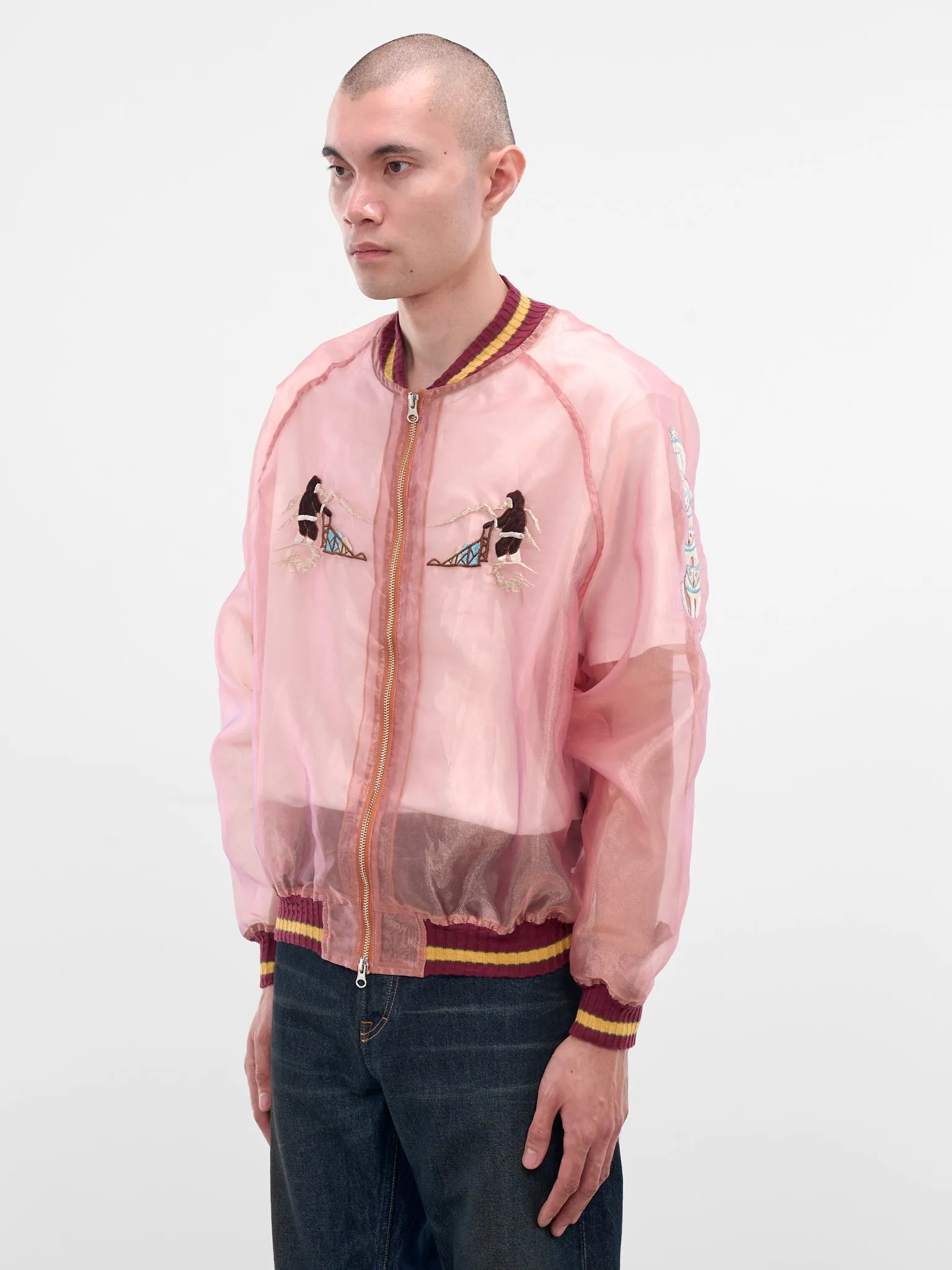 Sheer Yukon River Souvenir Jacket (K2509LJ075-LIGHT-ORANGE) sold by lorenzo product image thumbnail 2