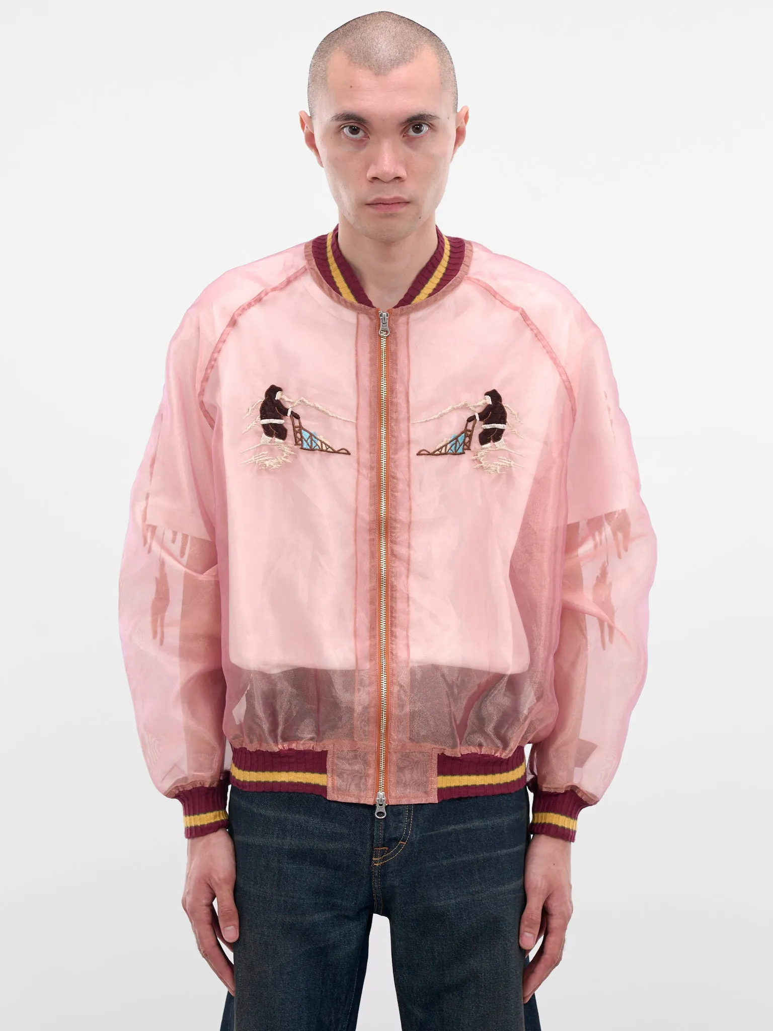 Sheer Yukon River Souvenir Jacket (K2509LJ075-LIGHT-ORANGE) sold by lorenzo