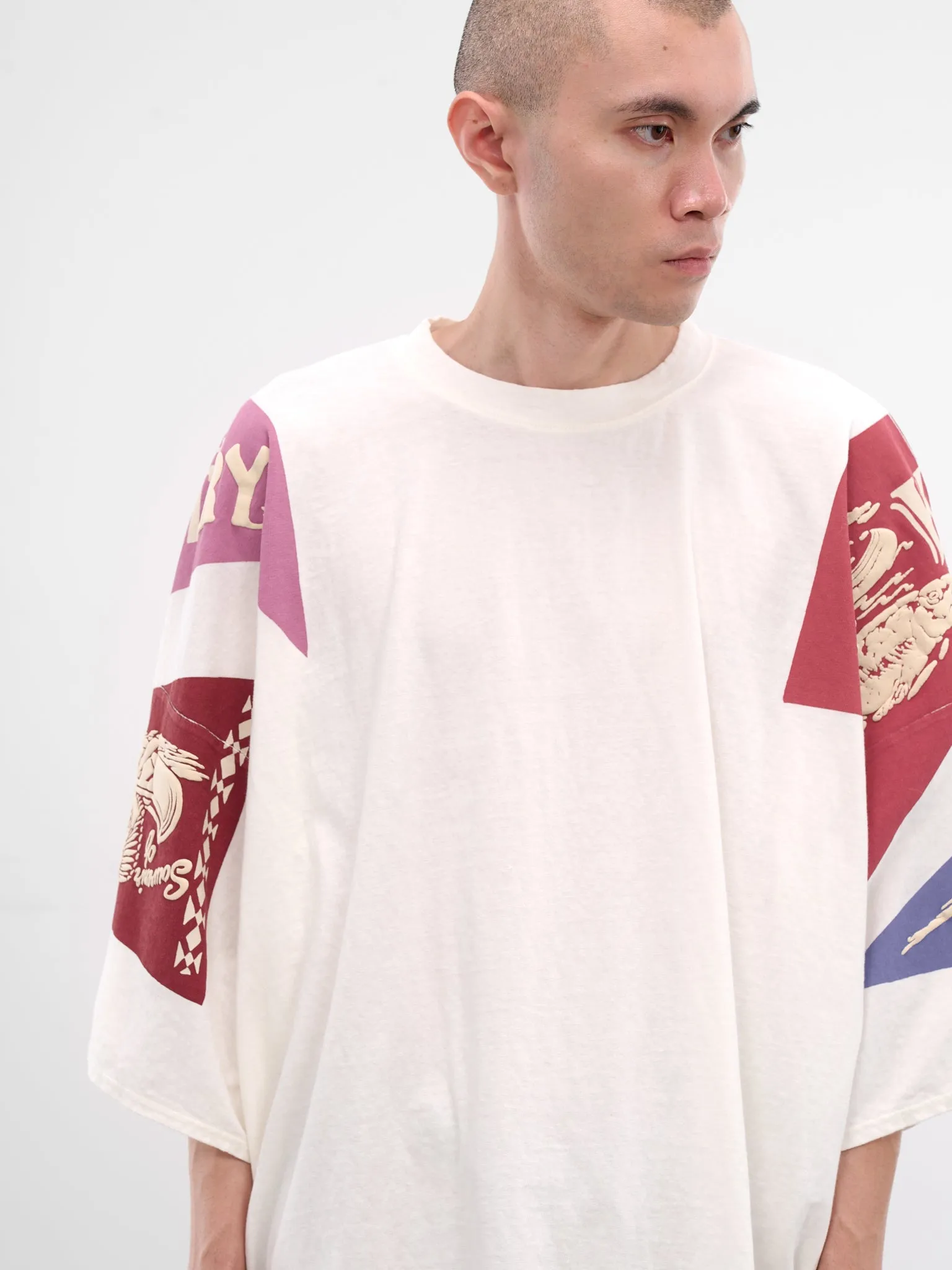 Yukon River Print Oversized Tee (K2508SC010-PURPLE) sold by lorenzo product image thumbnail 4