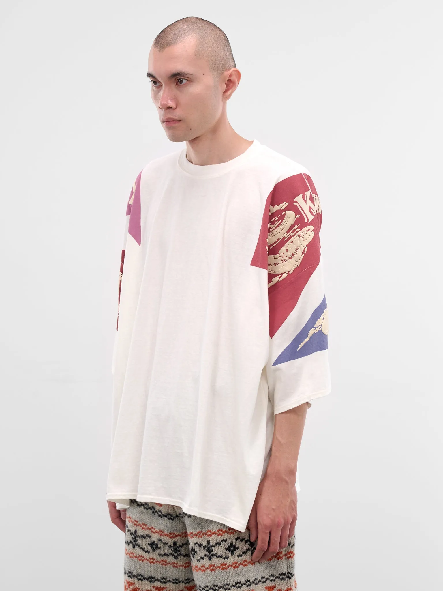 Yukon River Print Oversized Tee (K2508SC010-PURPLE) sold by lorenzo product image thumbnail 2