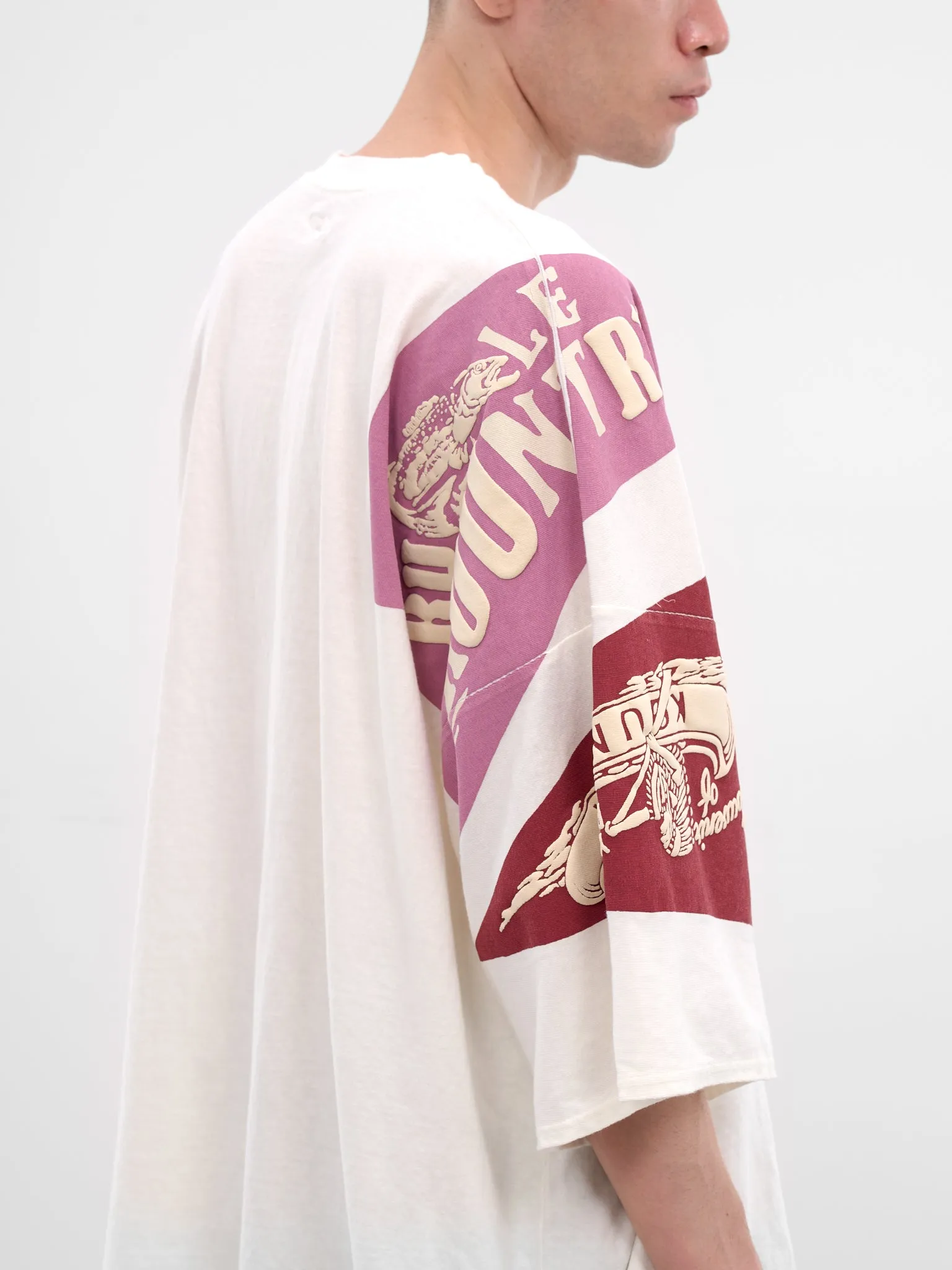 Yukon River Print Oversized Tee (K2508SC010-PURPLE) sold by lorenzo product image thumbnail 5