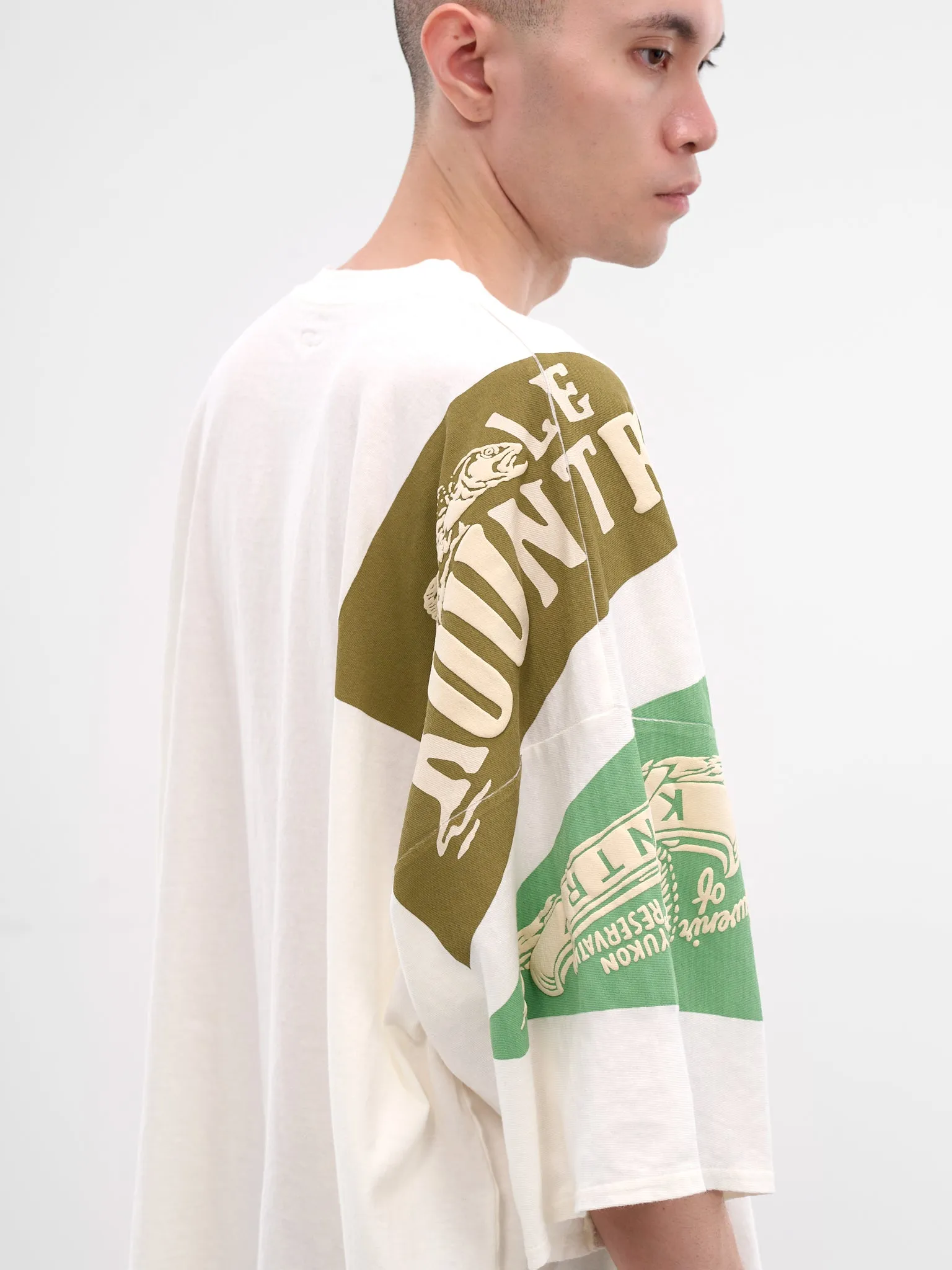 Yukon River Print Oversized Tee (K2508SC010-GREEN) sold by lorenzo product image thumbnail 4