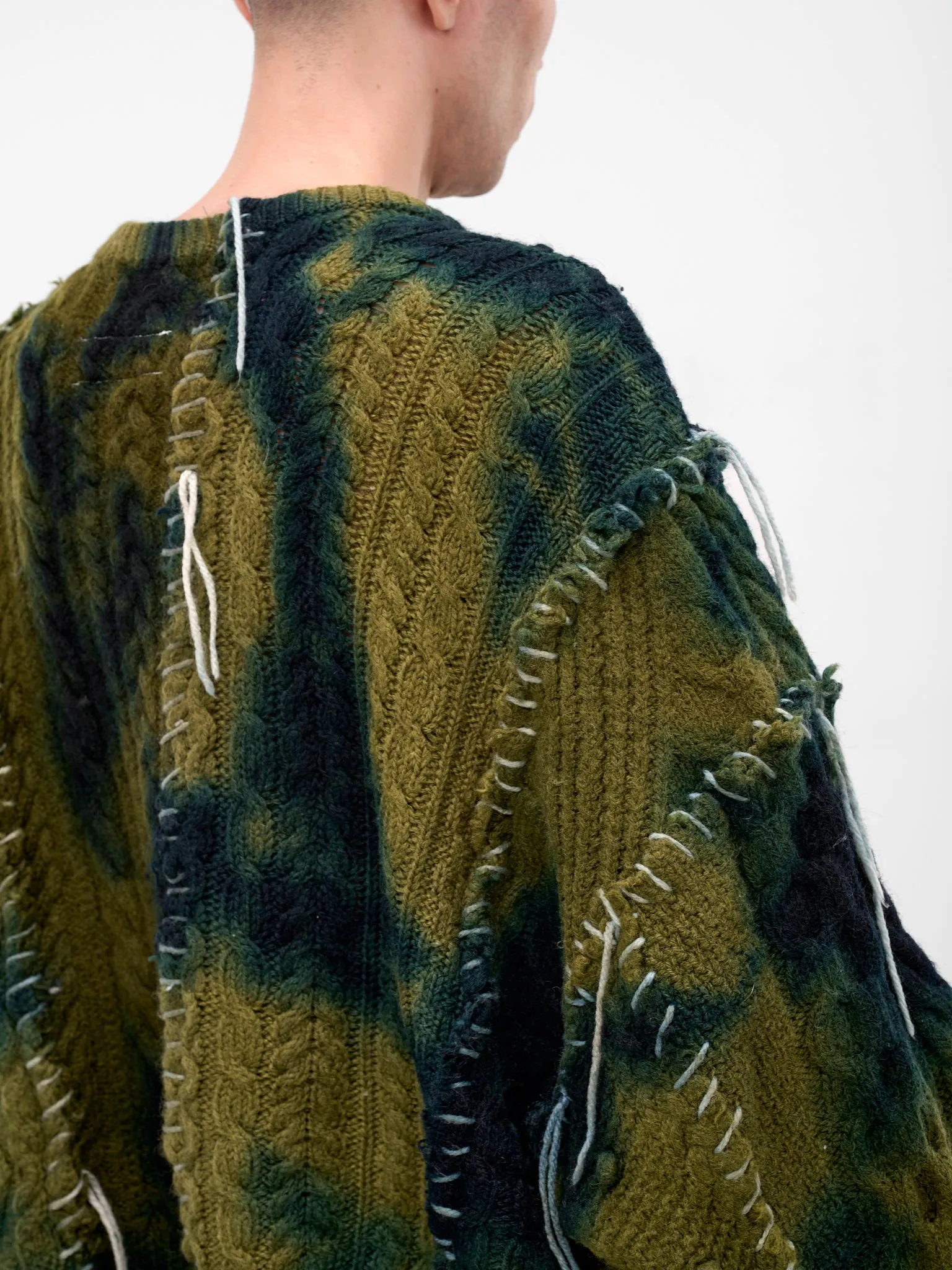 Deconstructed Tie-Dye Knit Sweater (DC-NS-KN-09-NOON) sold by lorenzo product image thumbnail 5