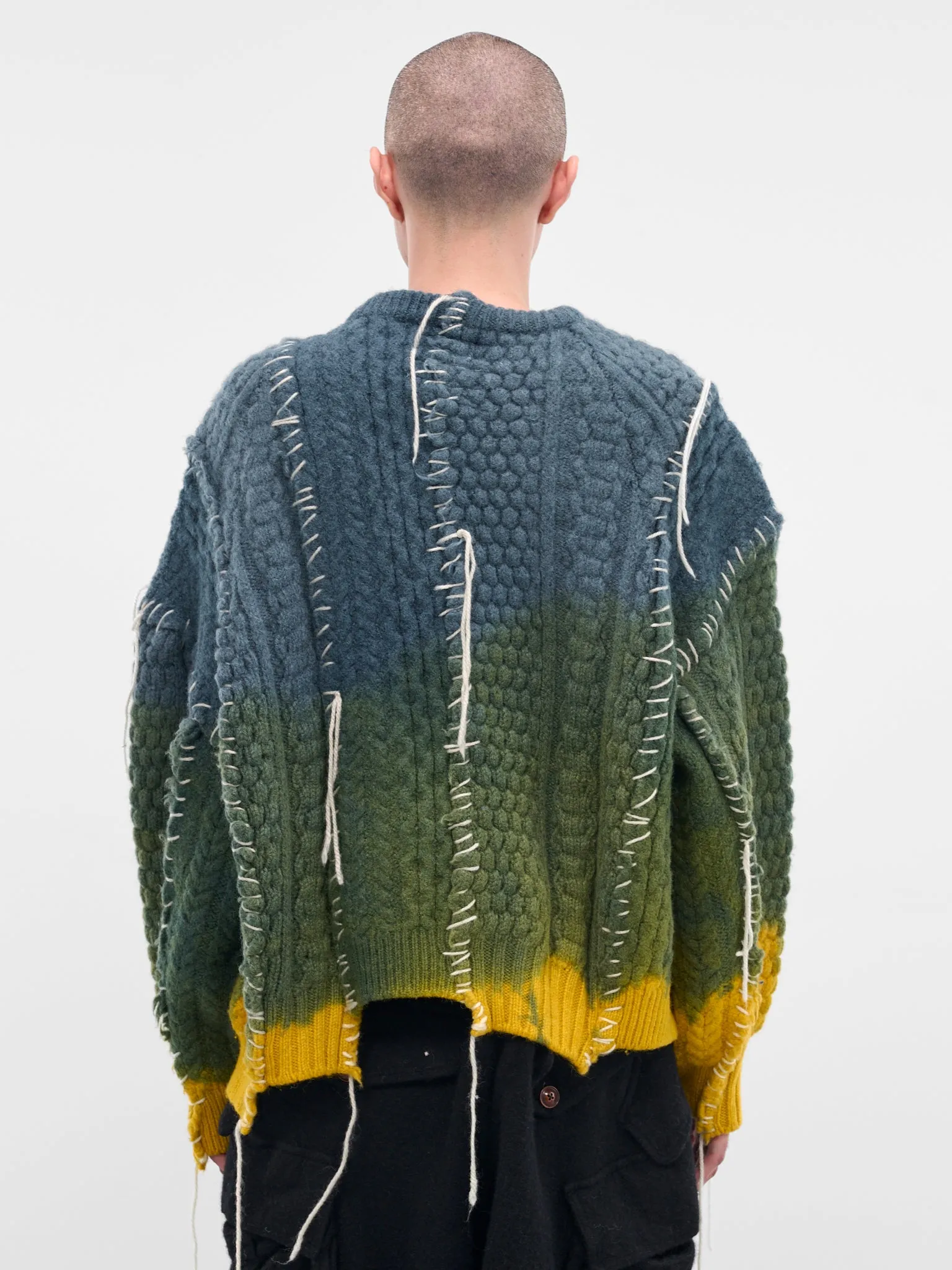 Deconstructed Gradient Knit Sweater (DC-NS-KN-09-MORNING) sold by lorenzo product image thumbnail 3