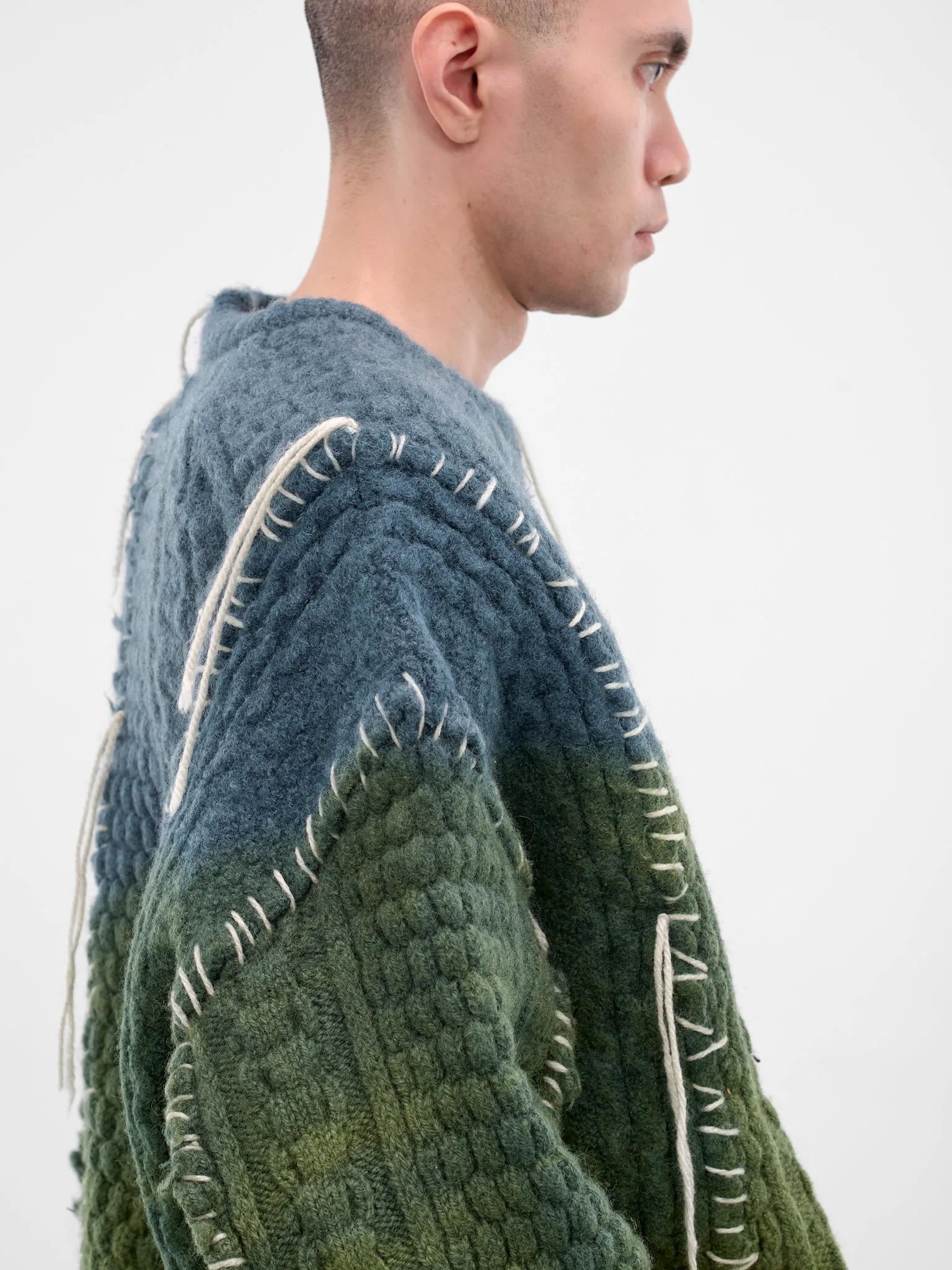 Deconstructed Gradient Knit Sweater (DC-NS-KN-09-MORNING) sold by lorenzo product image thumbnail 4