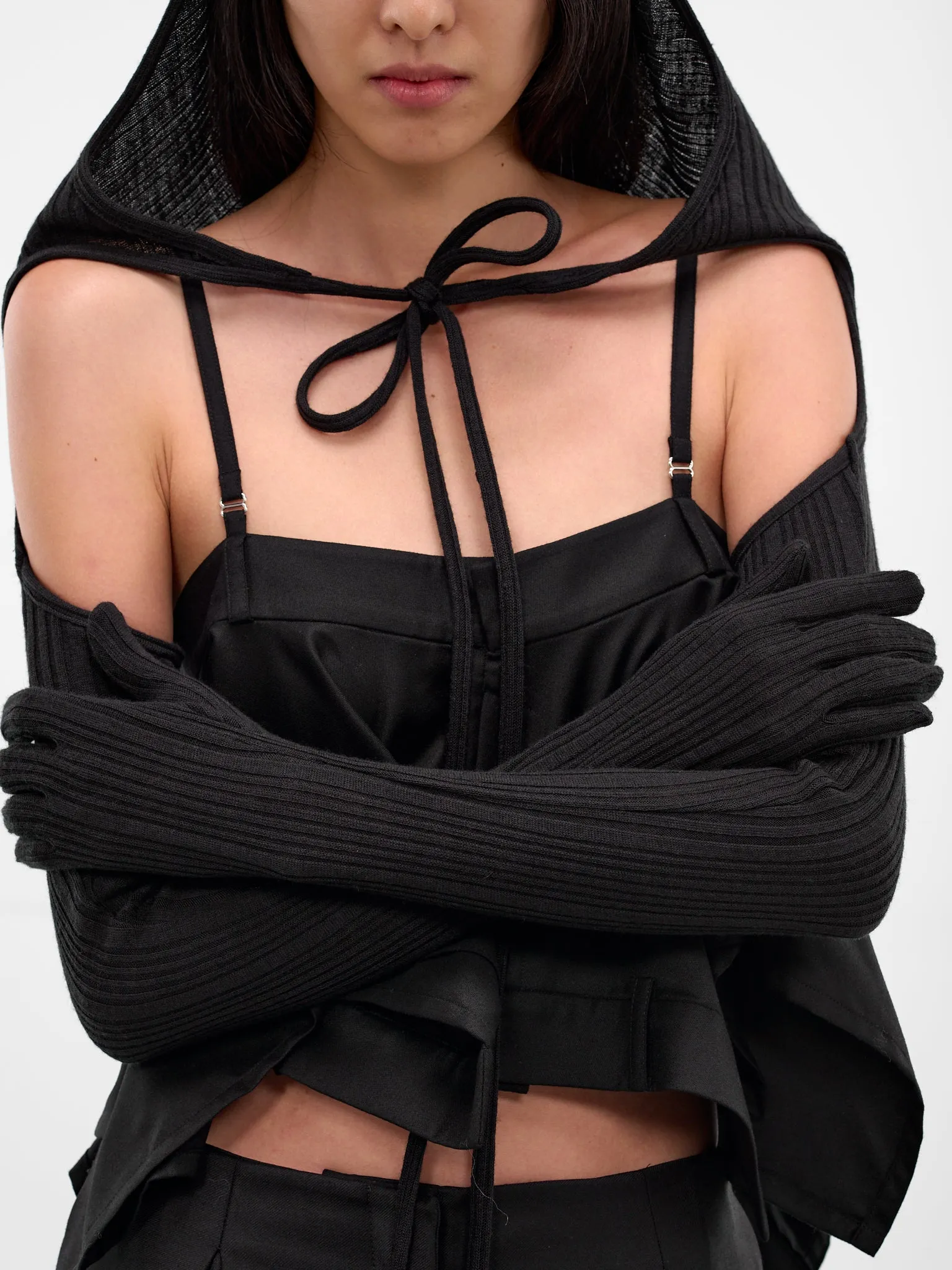 Black Gloved Bolero Jacket (JS05-BLACK) sold by lorenzo product image thumbnail 4